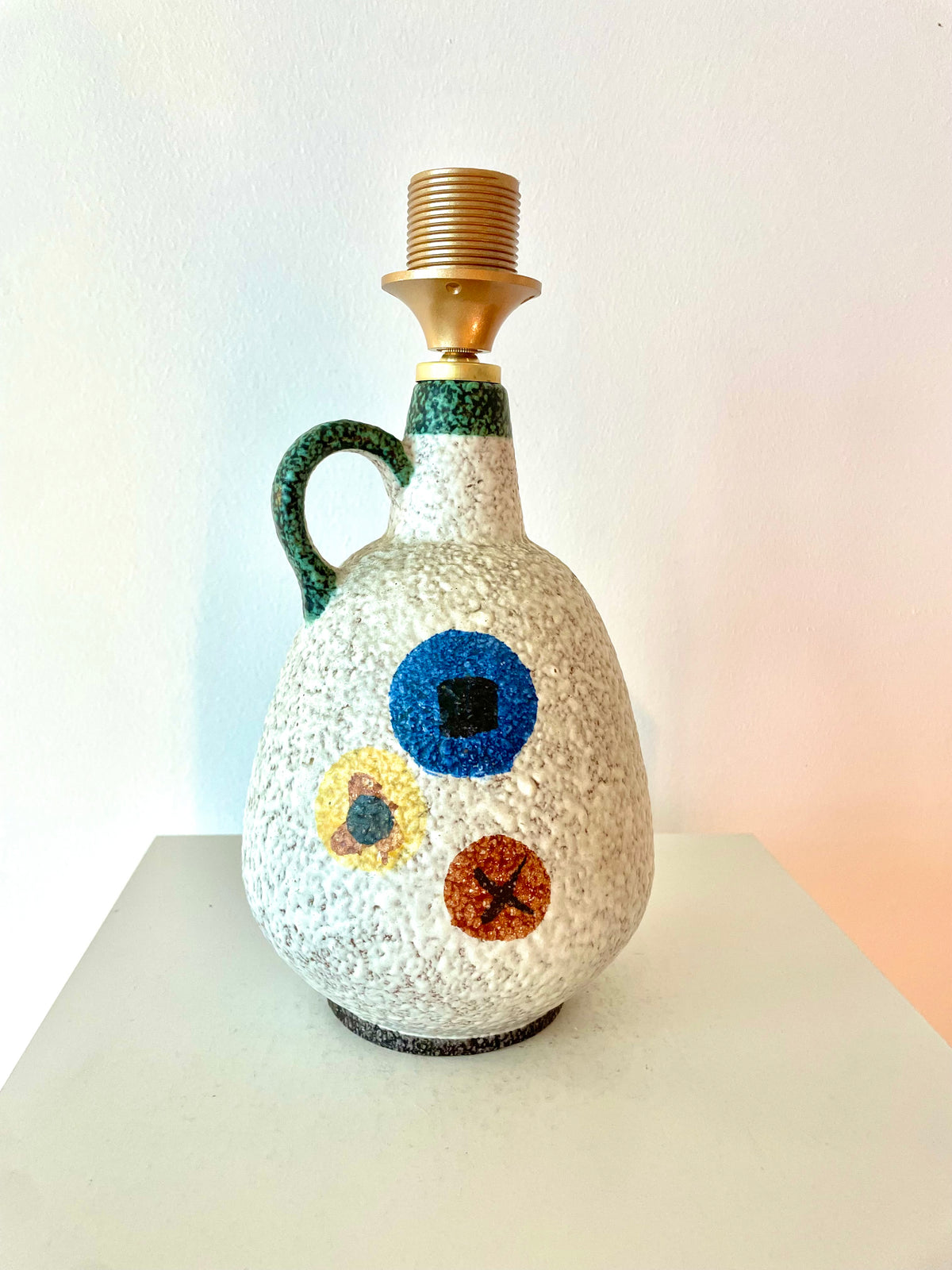 Seltene Vase von Ruscha - Design Kurt Tschörner - zu Tischlampe upgecykelt