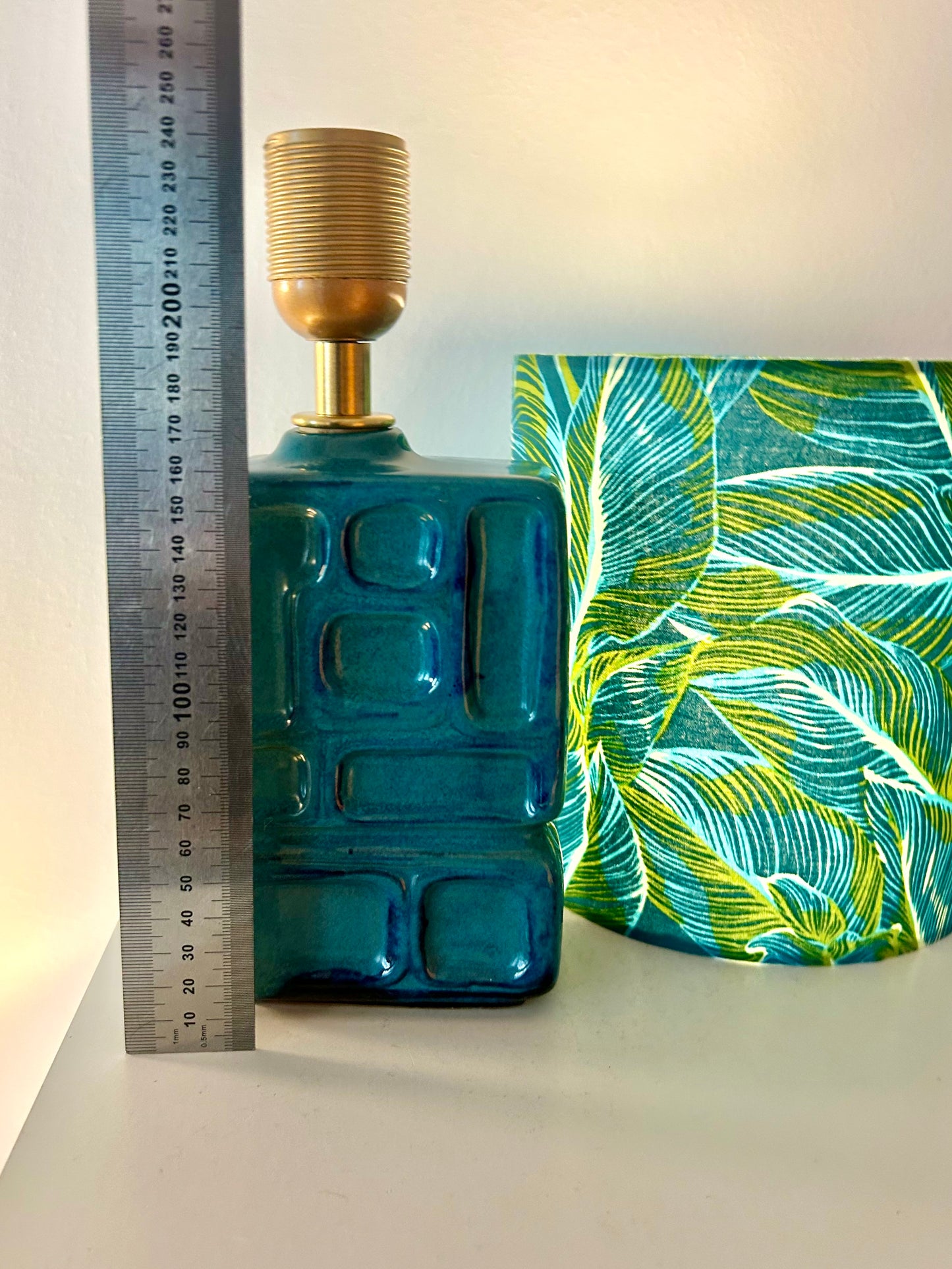 Lampe aus seltener DDR Design-Vase VEB Strehla
