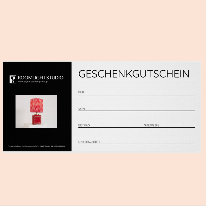 Gutscheine von Roomlight Studio