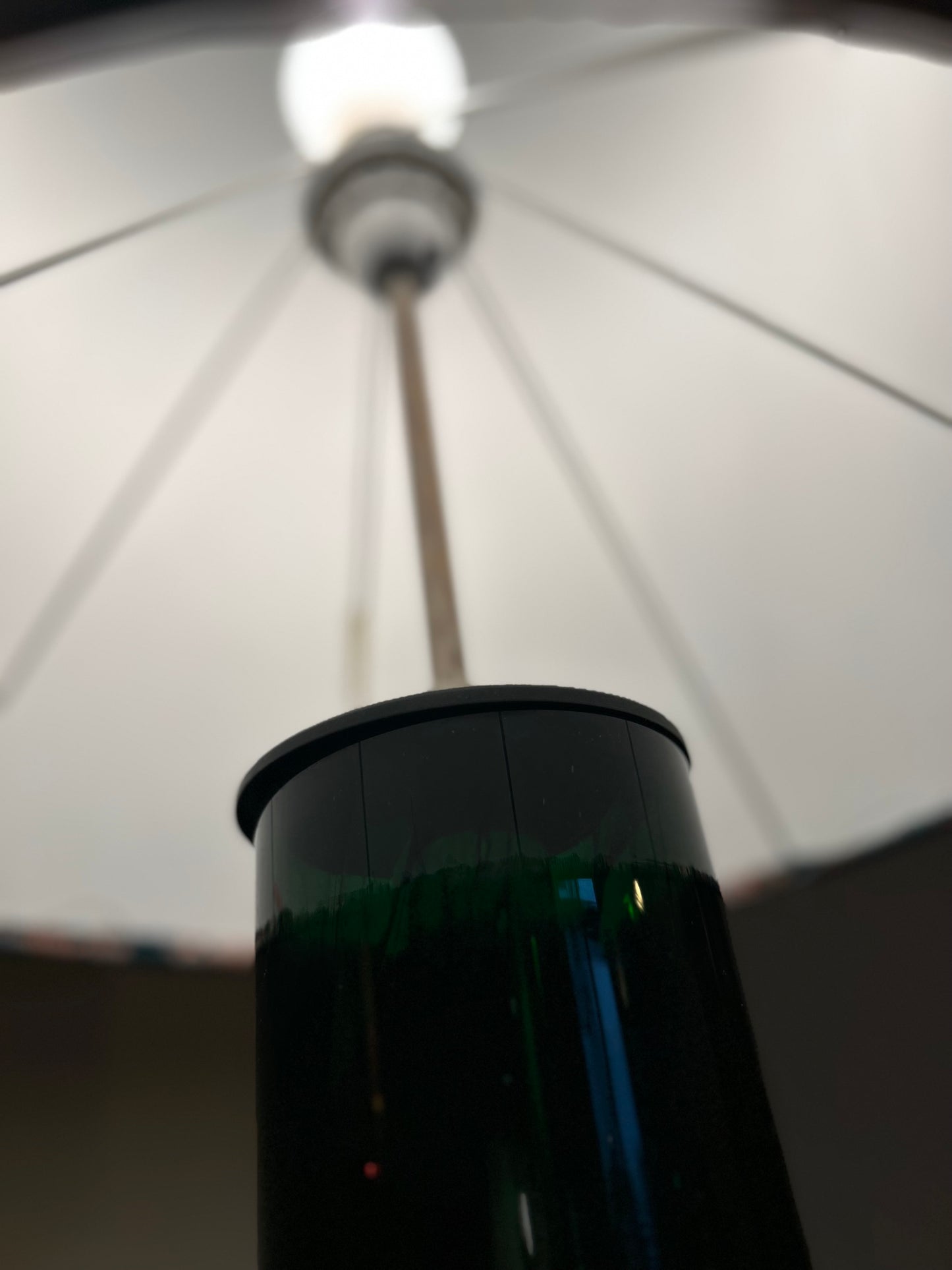 Vintage Doria Leuchte aus Opalglas