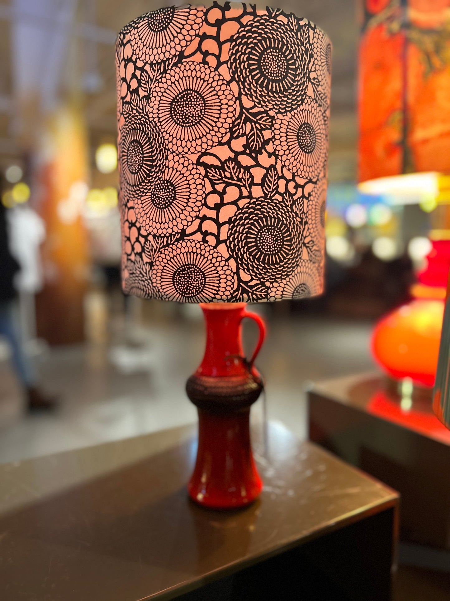 Tischlampe aus Carsten Toennieshof Vase