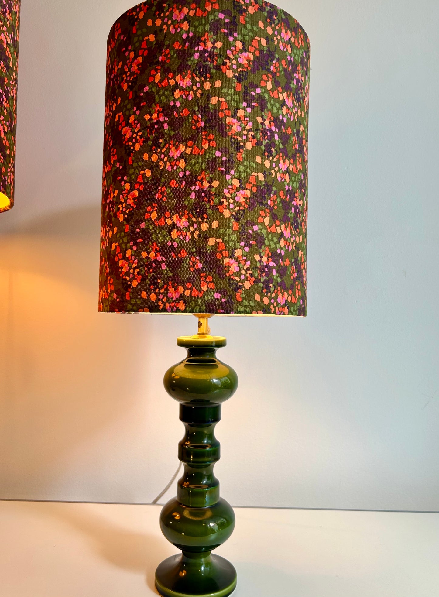 Upcycled Stehlampen aus 60er Jahren Wächtersbach Vasen - sehr selten