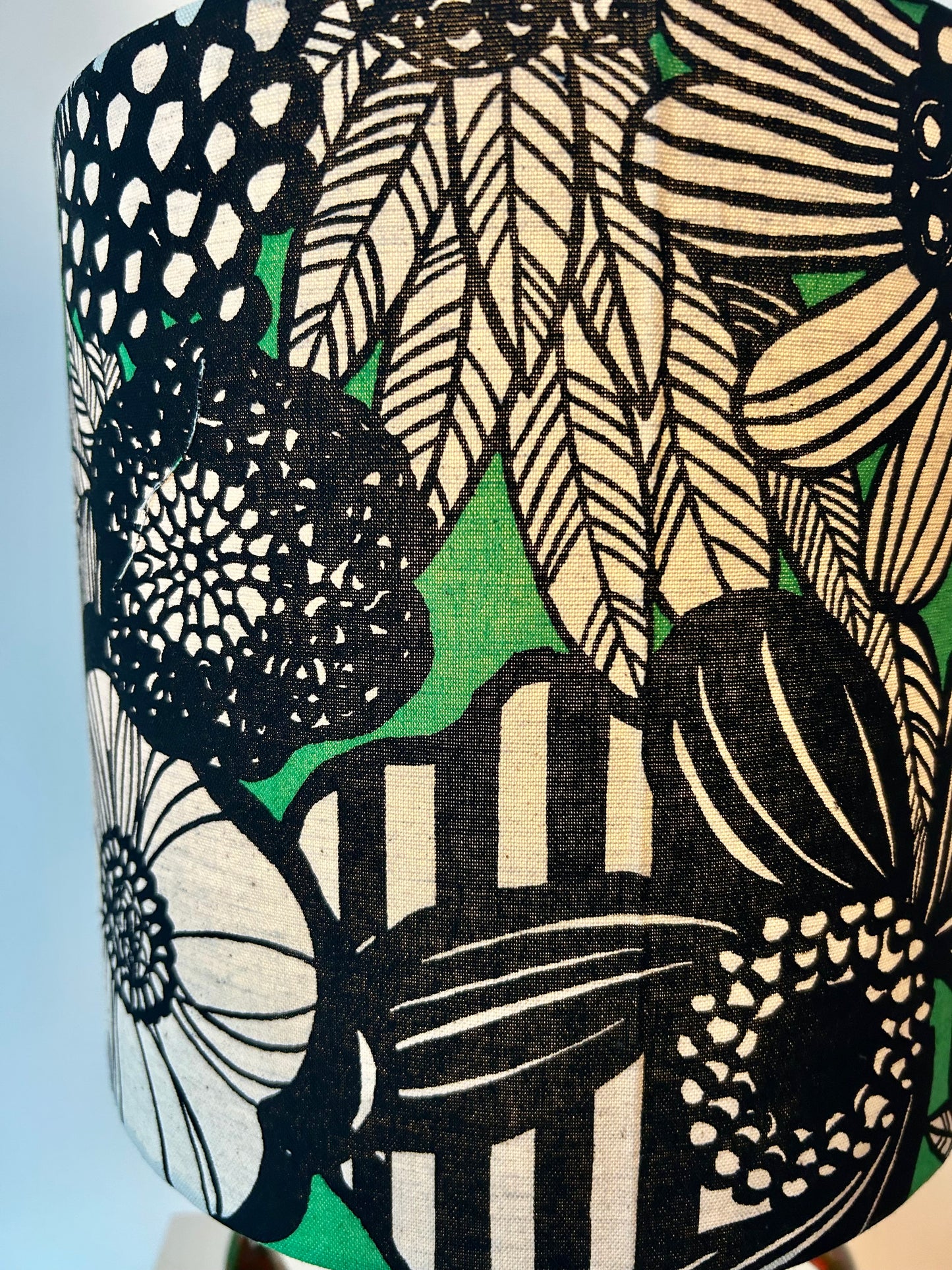 Vintage 1960er Fat Lava Vase von Jasba zu kabelloser Lampe aufgebaut