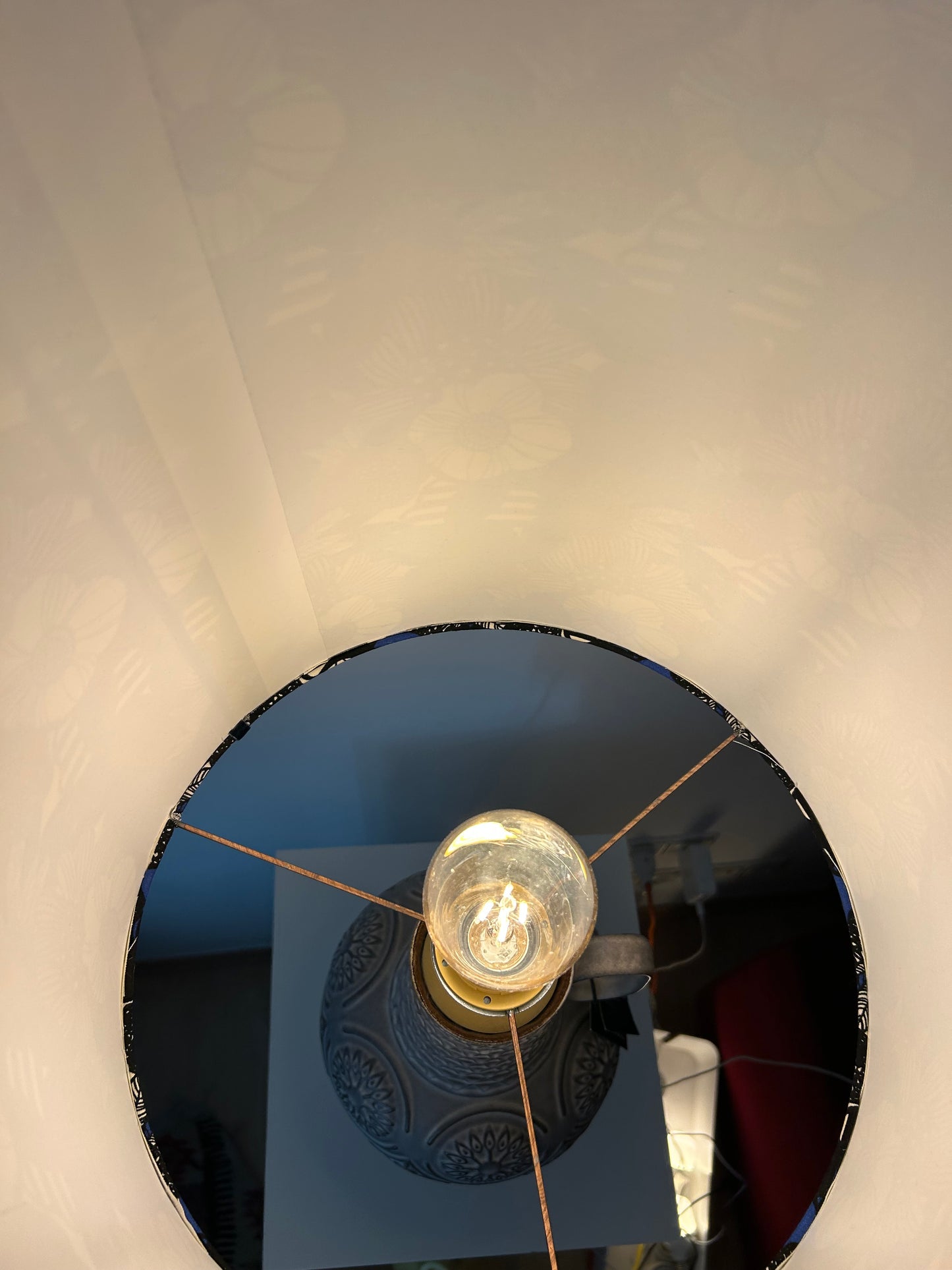Tischlampe aus Mid Century Design Vase von Bay Keramik