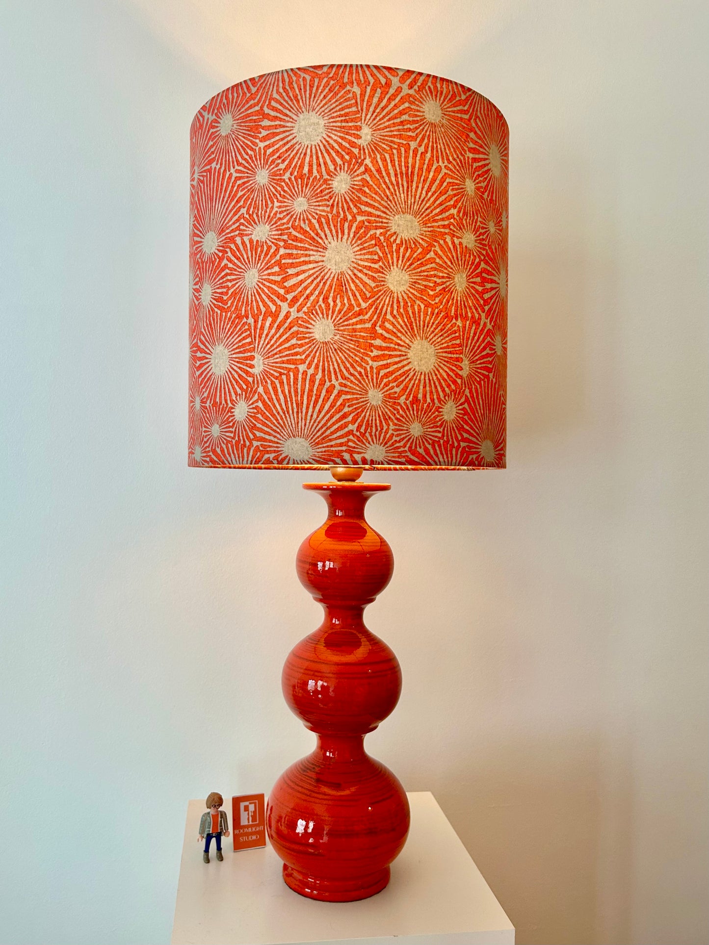 Space Age Stehlampe von Kaiser Leuchten mit neuem Schirm