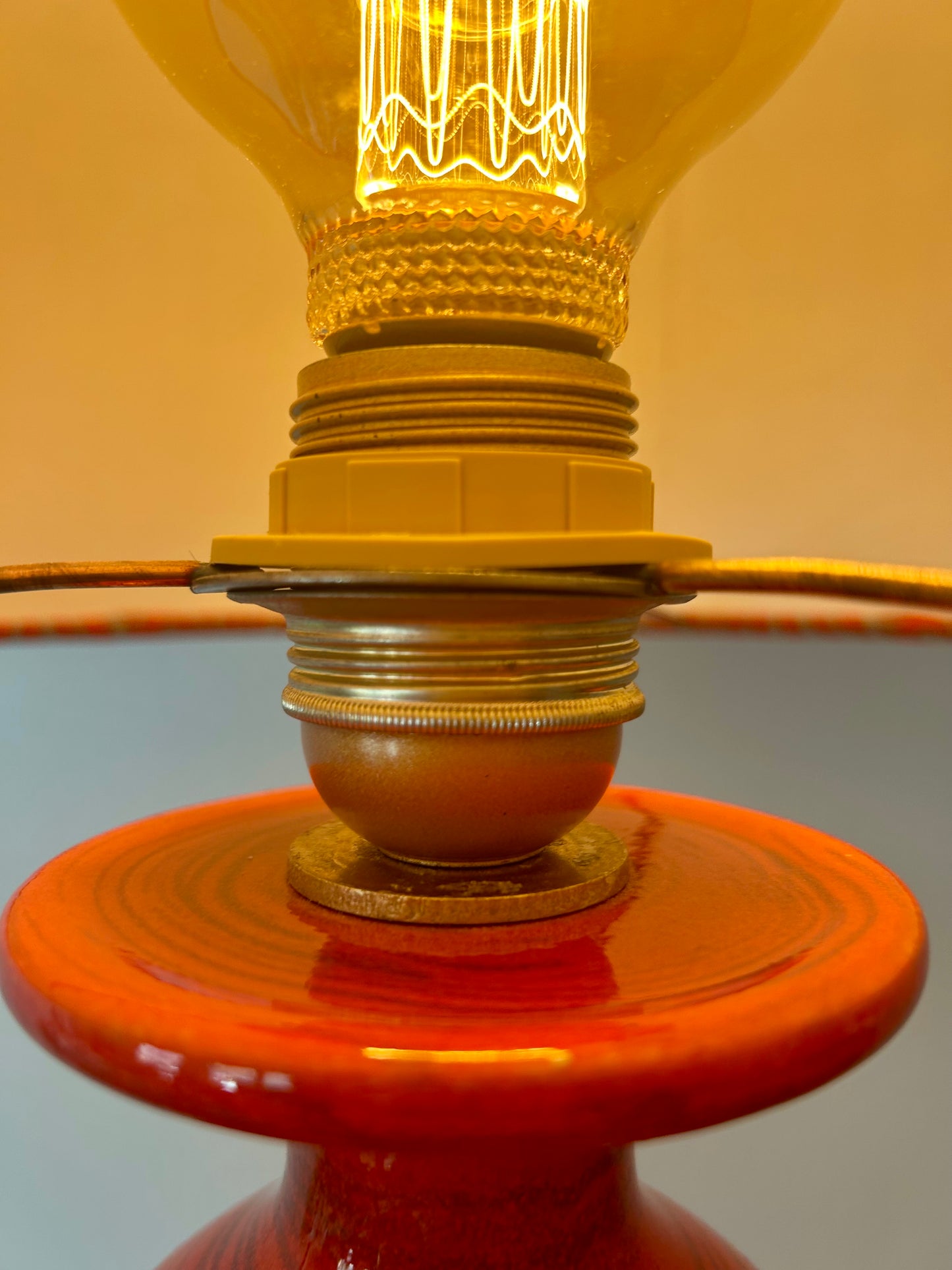Space Age Stehlampe von Kaiser Leuchten mit neuem Schirm