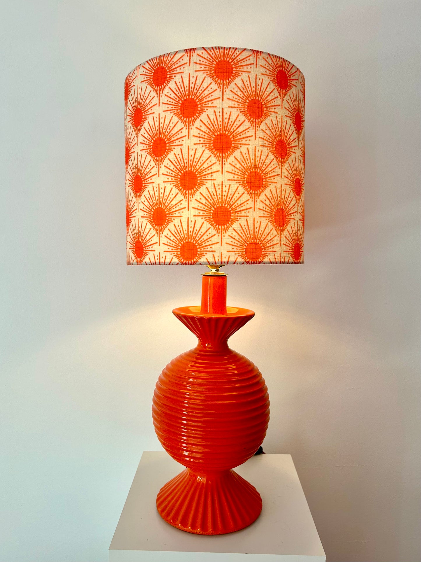 Pop Art Keramiklampe – seltenes Original aus den 60er/70er Jahren