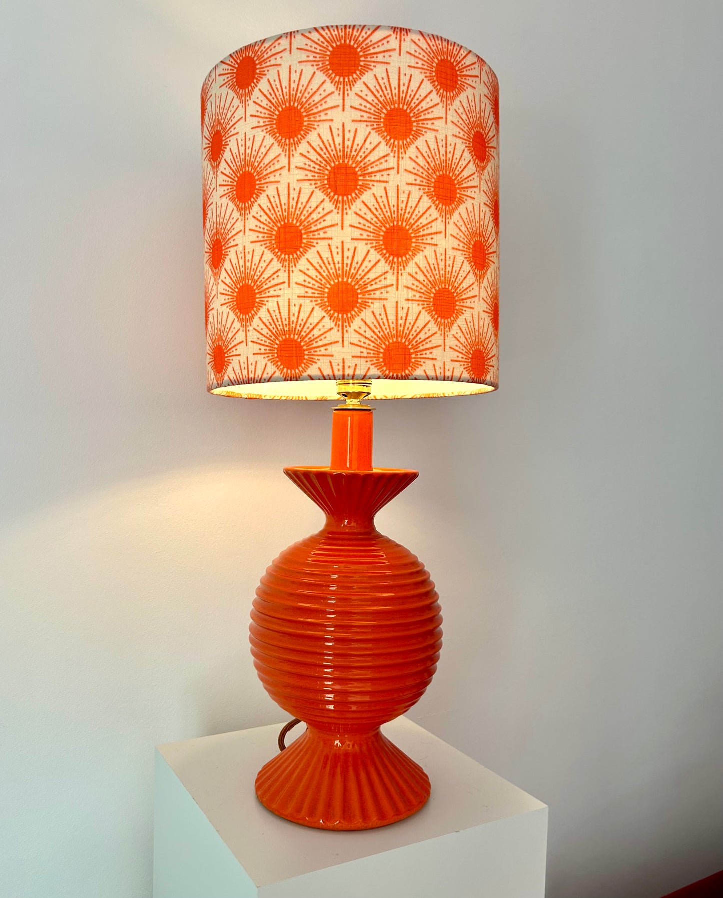 Pop Art Keramiklampe – seltenes Original aus den 60er/70er Jahren