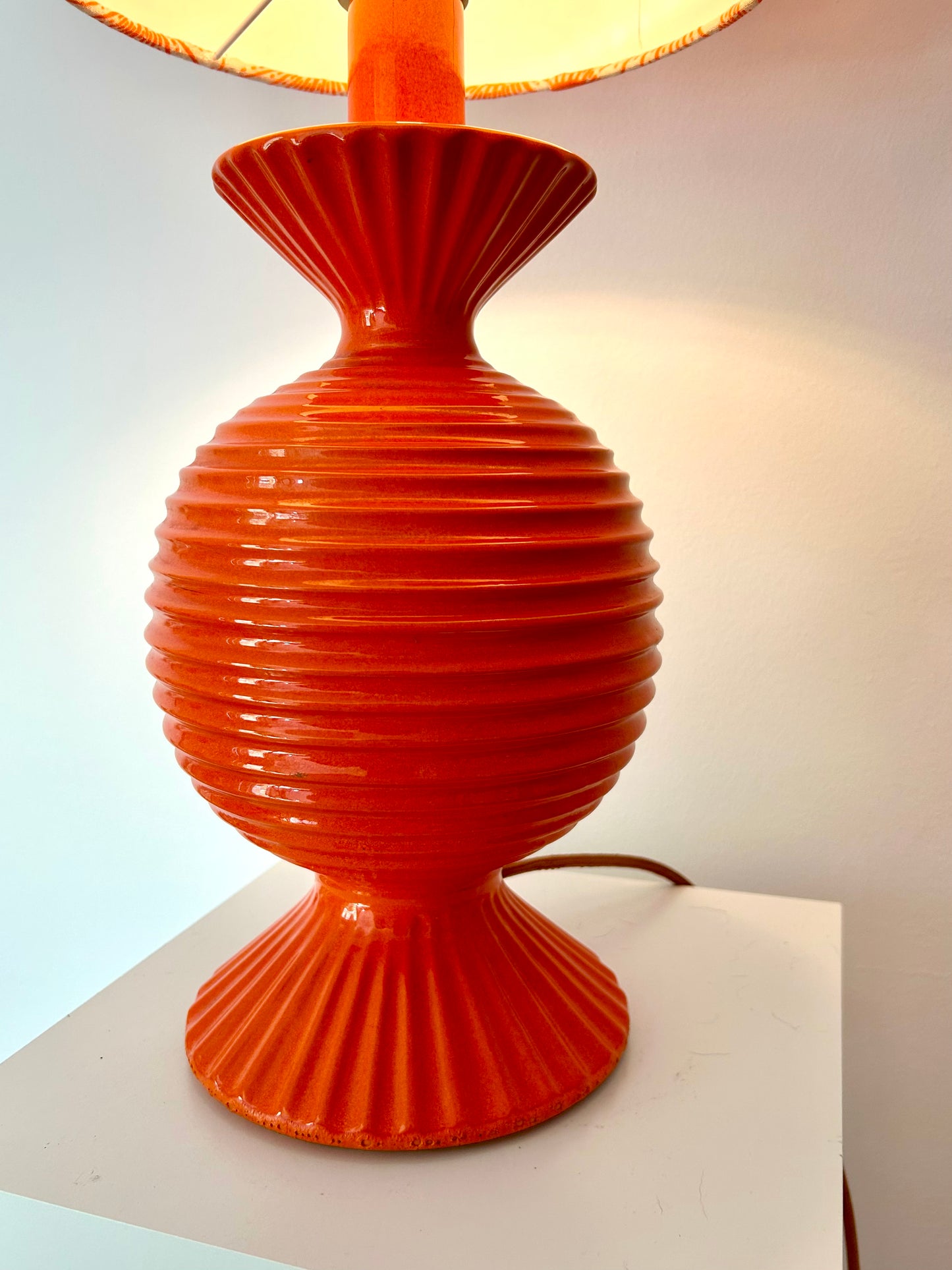 Pop Art Keramiklampe – seltenes Original aus den 60er/70er Jahren