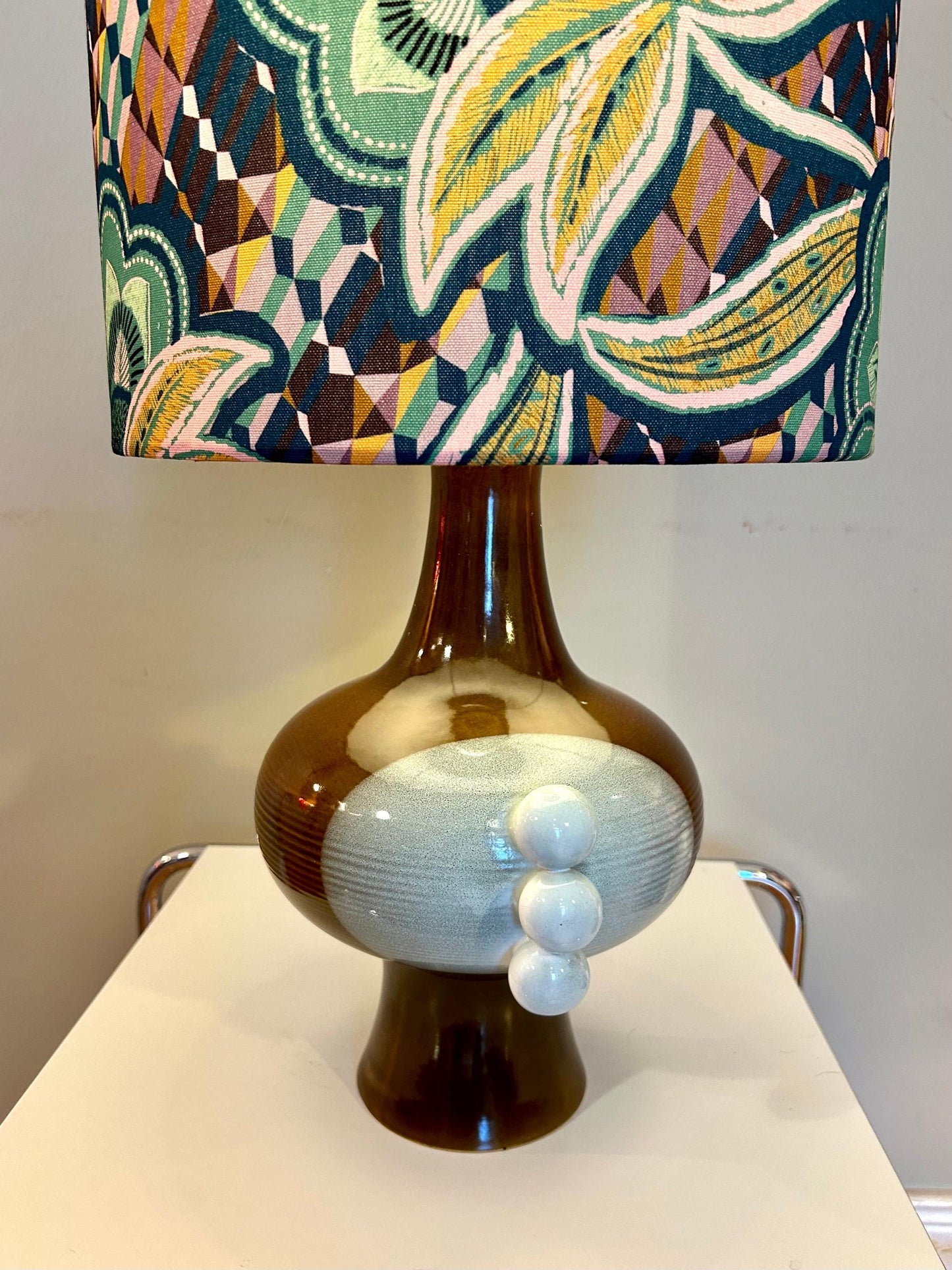 Tischlampe aus tschechischer Studiokeramik