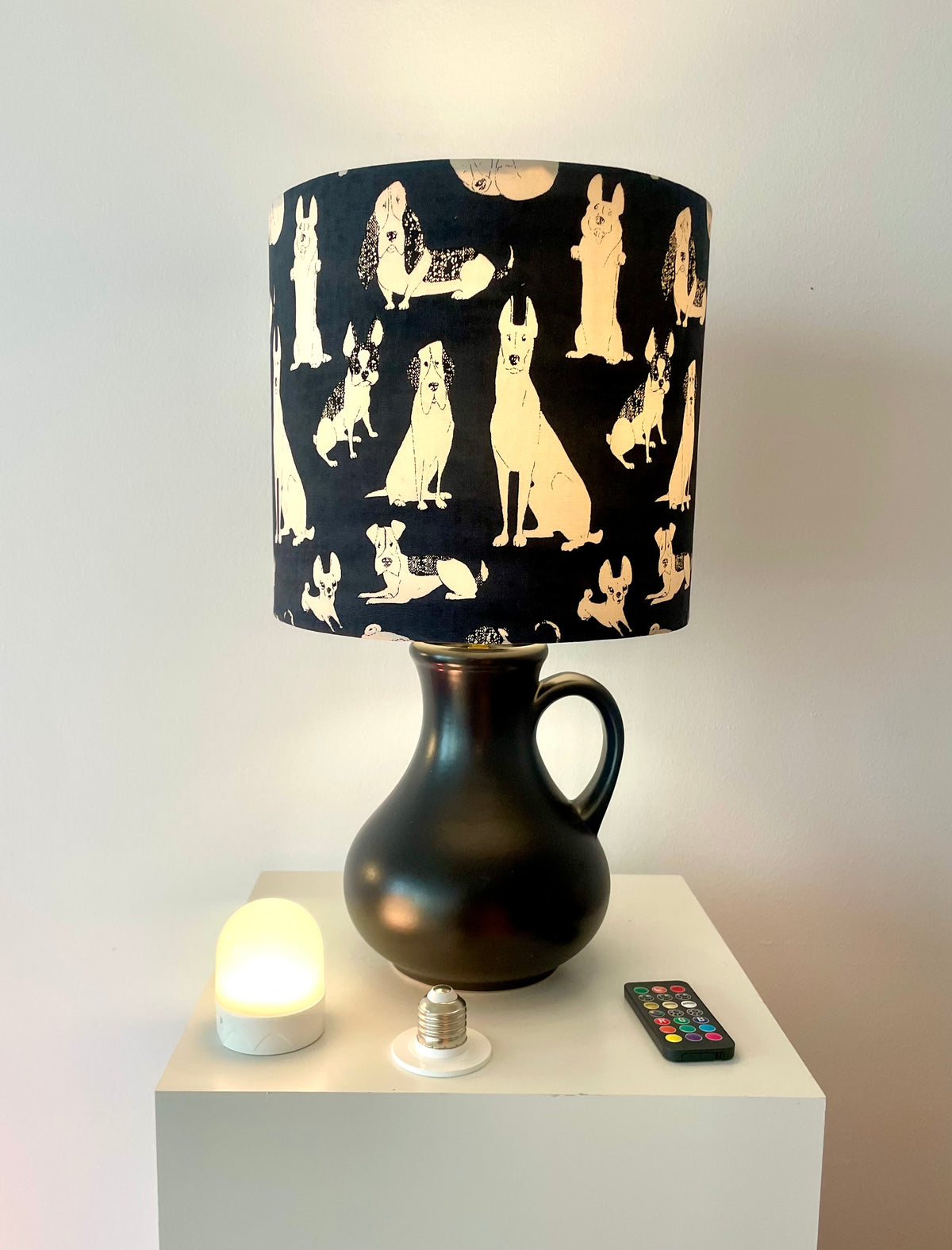 Upgecykelte Tischlampe Original Dümler & Breiden Vase - 60er Jahre