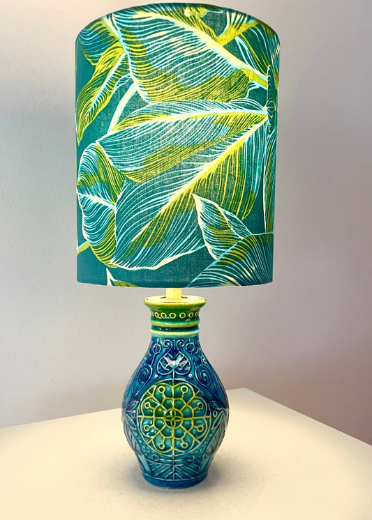 Kleine Tischlampe aus Bay Keramik Vase  -Design Bodo Mans - West German Pottery