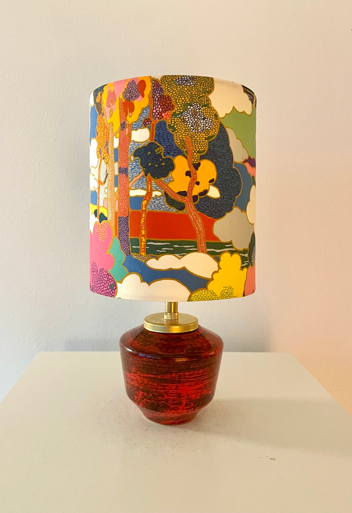 The Archive Collection: Kleine Akku-Lampe mit Liberty-Stoff „Prospect Road“