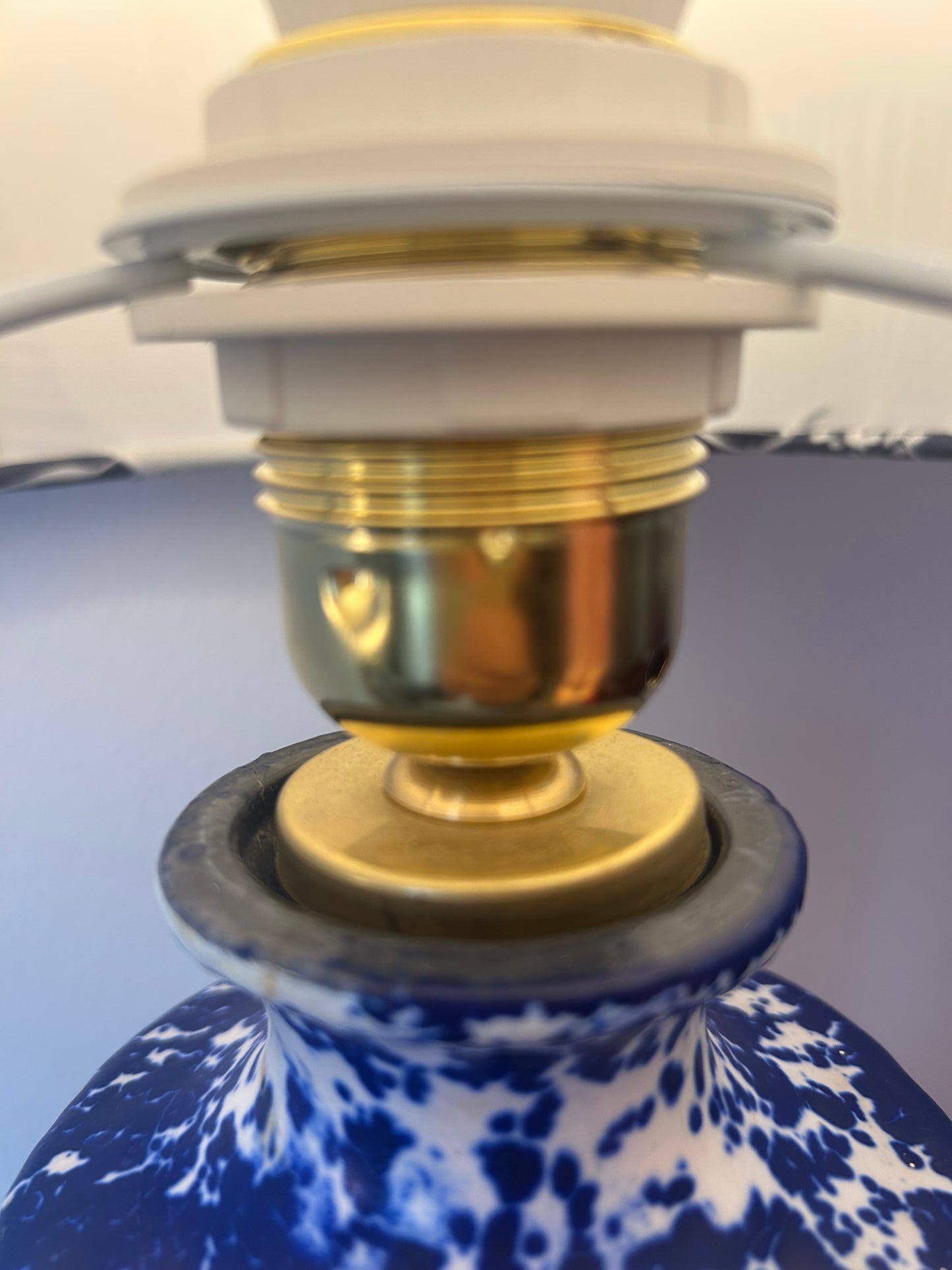 Vintage GDR vase as a table lamp
