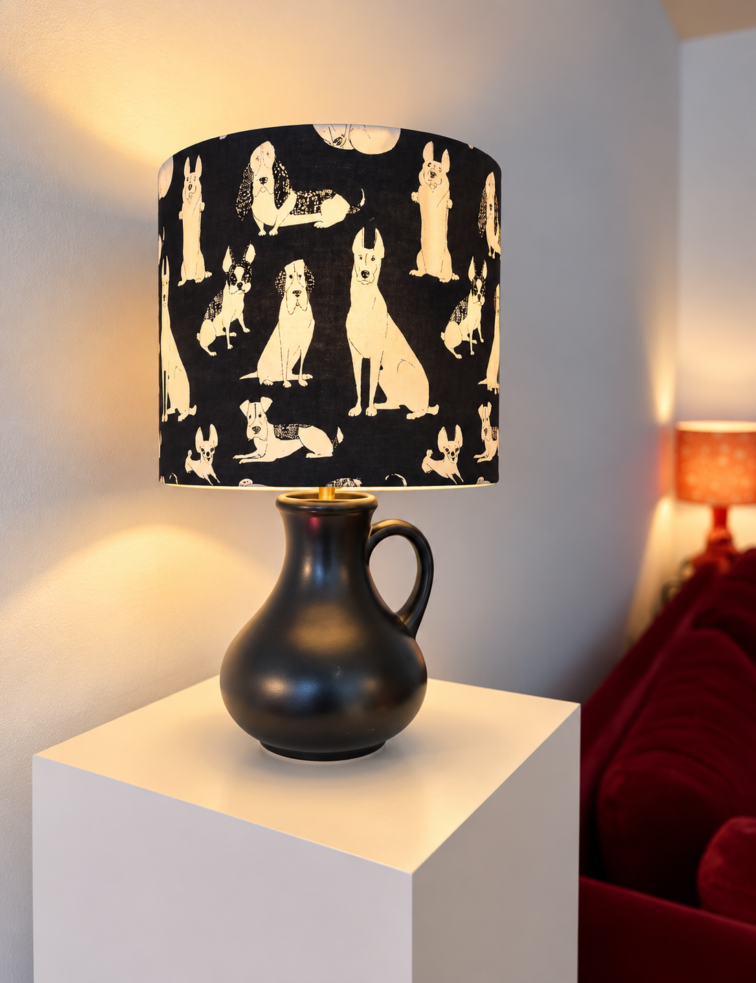 Upgecykelte Tischlampe Original Dümler & Breiden Vase - 60er Jahre