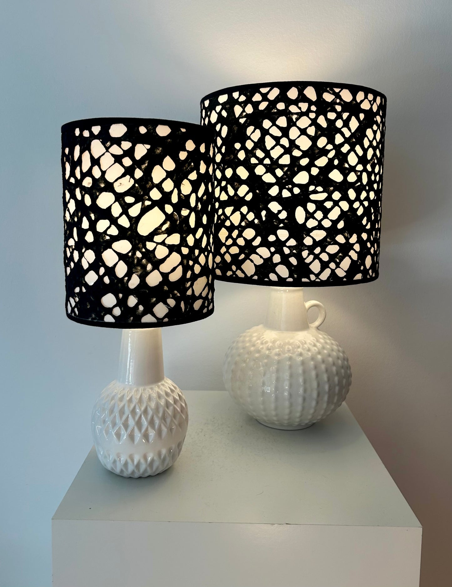Rare Jasba table lamp with Japanese shade