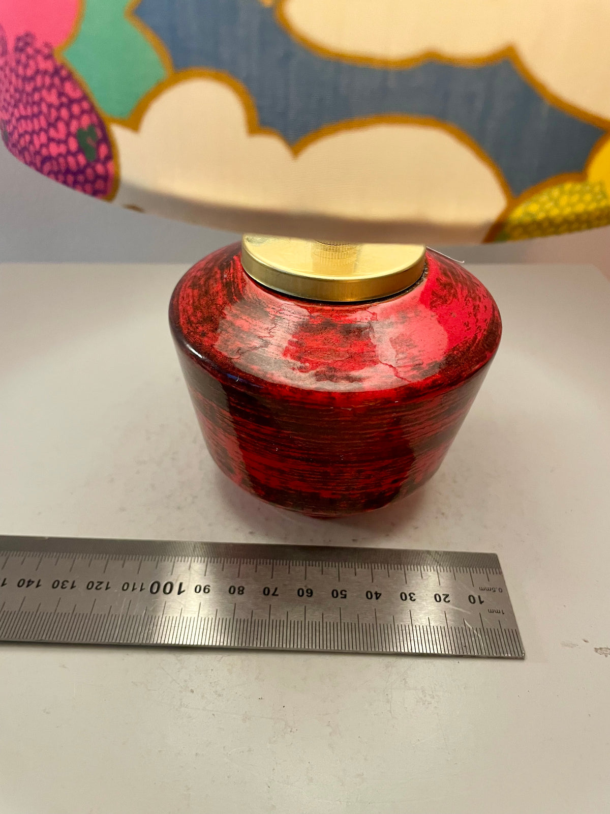 The Archive Collection: Kleine Akku-Lampe mit Liberty-Stoff „Prospect Road“