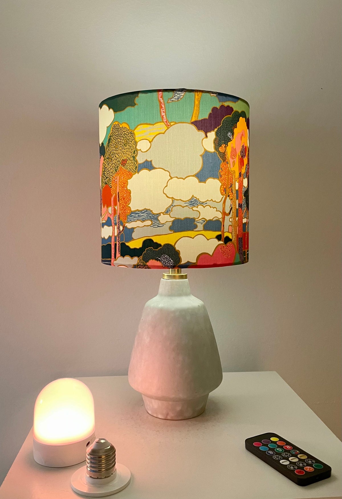 Akku-Lampe aus Vintage Vase