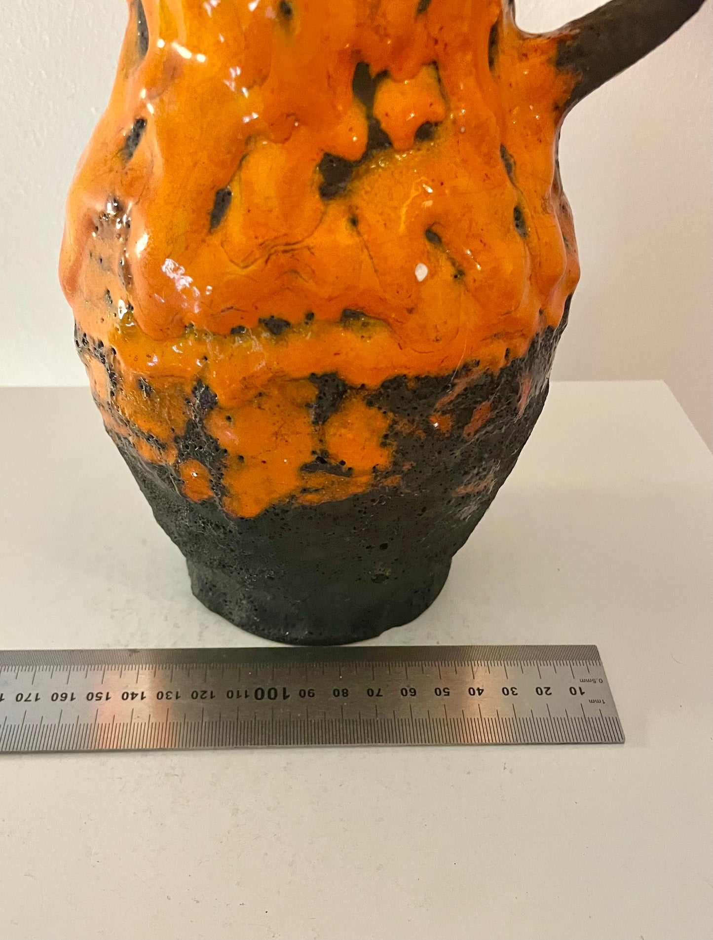 Kabellose Vasenlampe aus West German Pottery – Fat Lava Krug | Pop Weave Collection