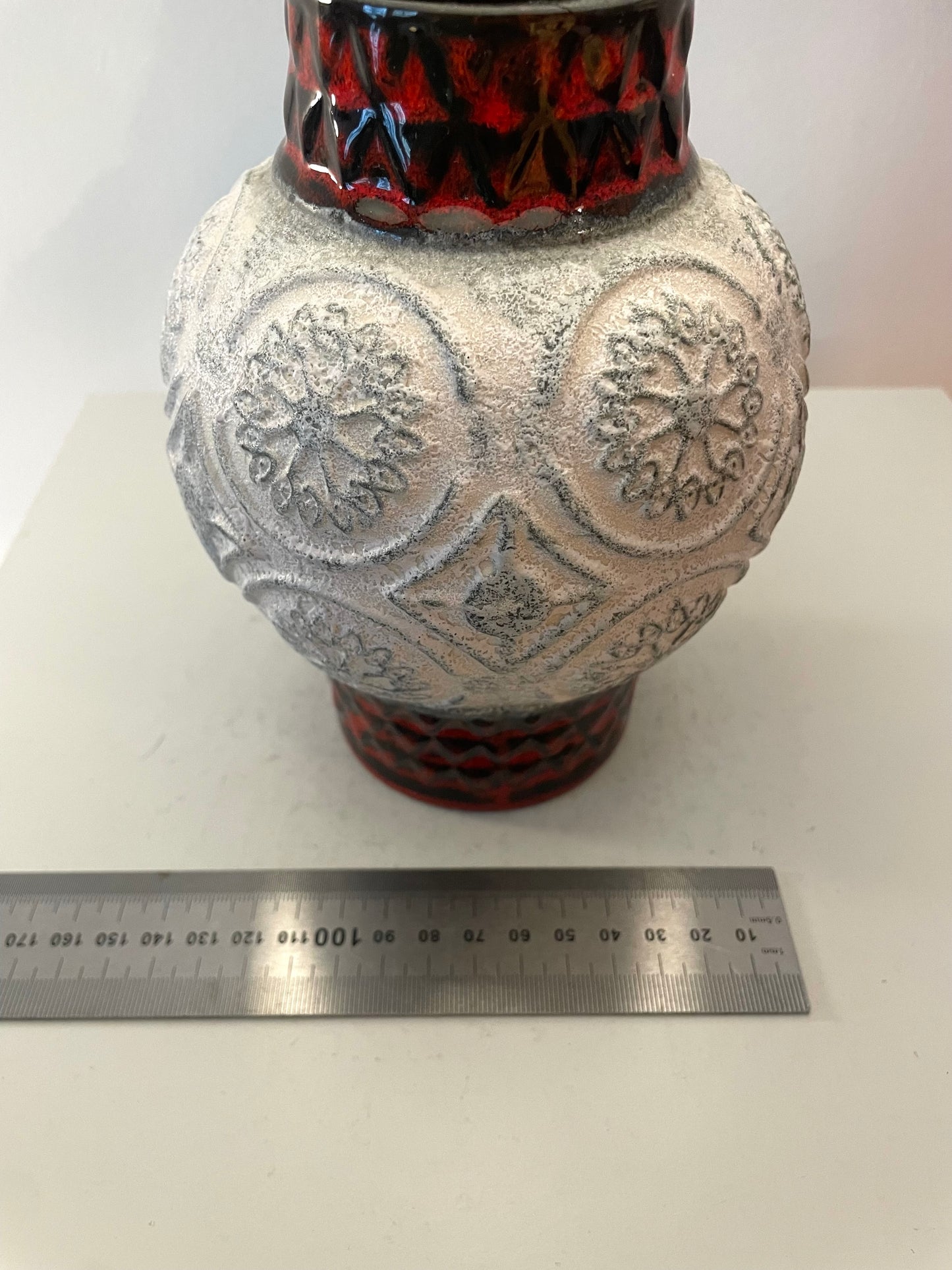 Kabellose Tischlampe 60er Jahre aus Bay Keramik Vase - Design Bodo Mans