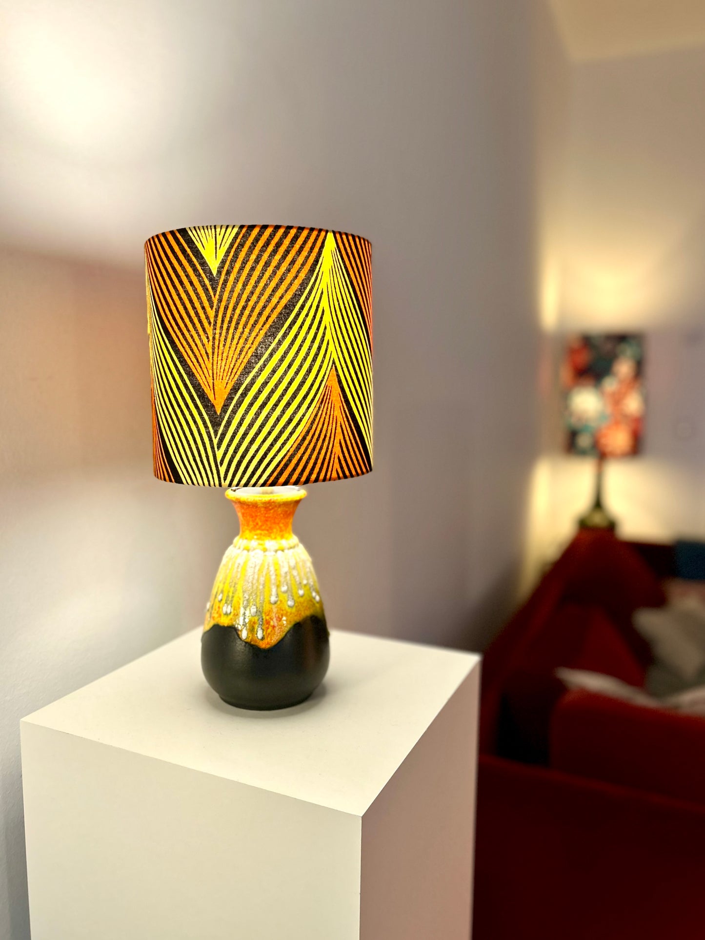 Fat Lava Bay Ceramic Lamp - Cordless LED Light
