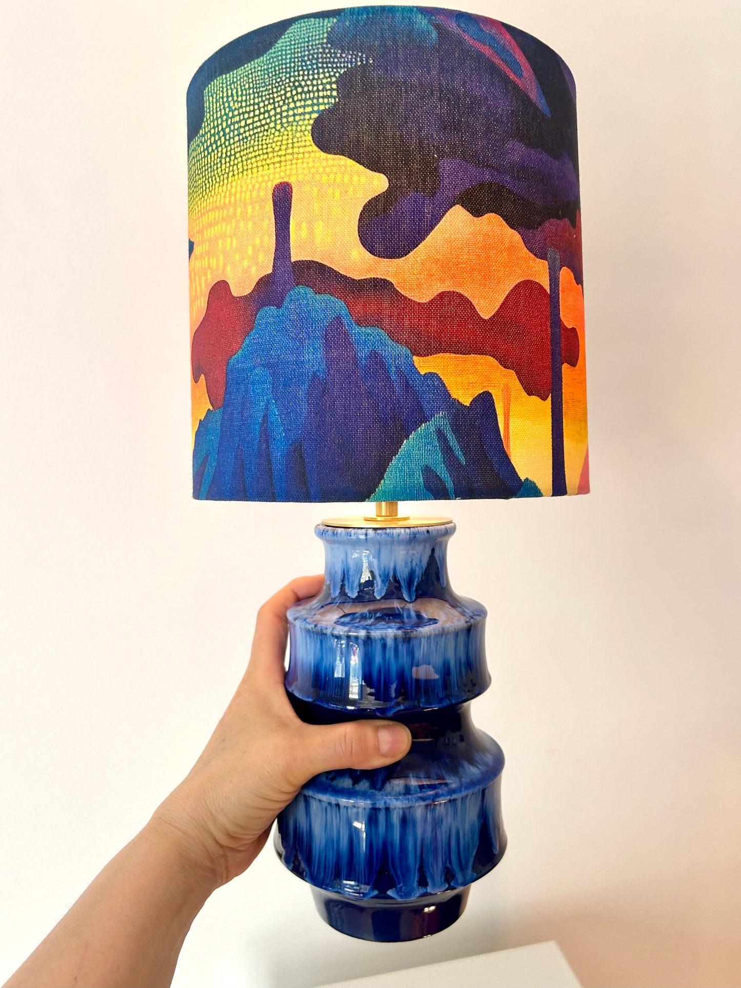 Space Age Vasenlampe aus Scheurich Vase