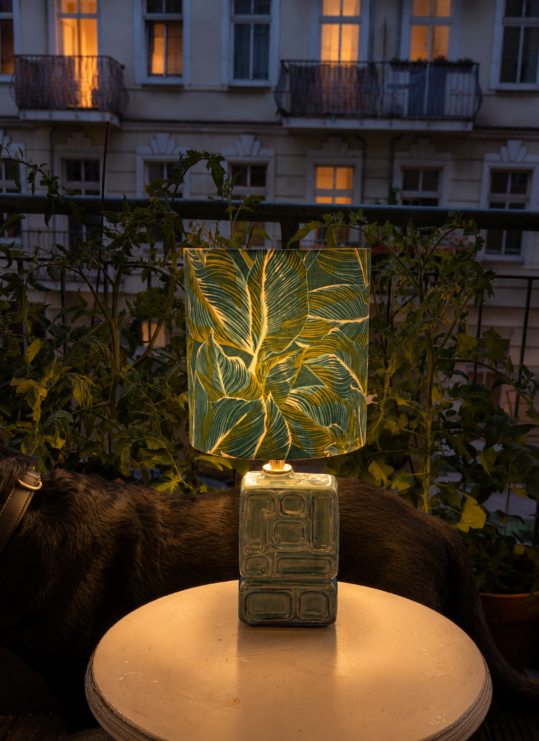 Lampe aus seltener DDR Design-Vase VEB Strehla