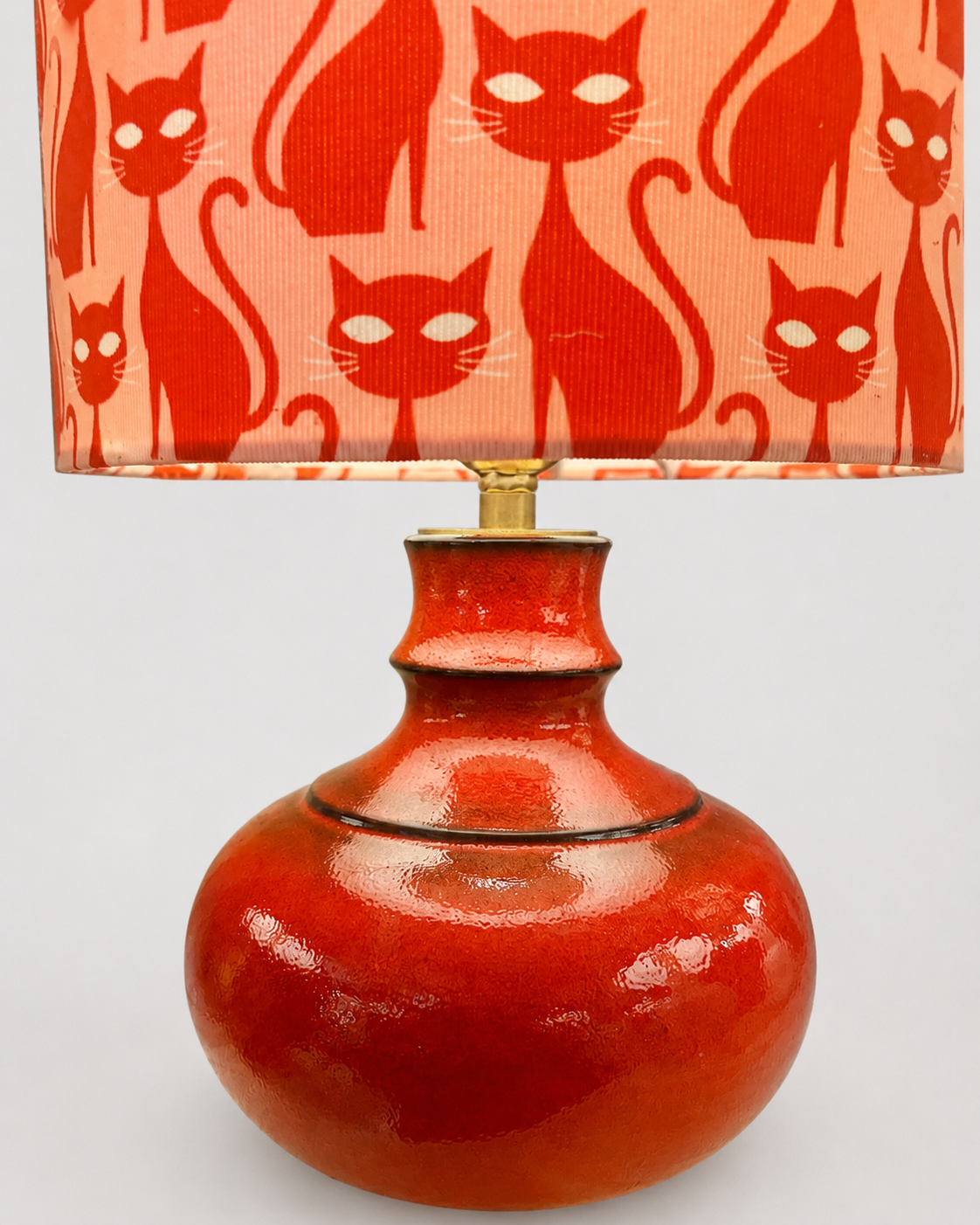 70er Jahre MCM Akzentlampe aus Jasba Vase