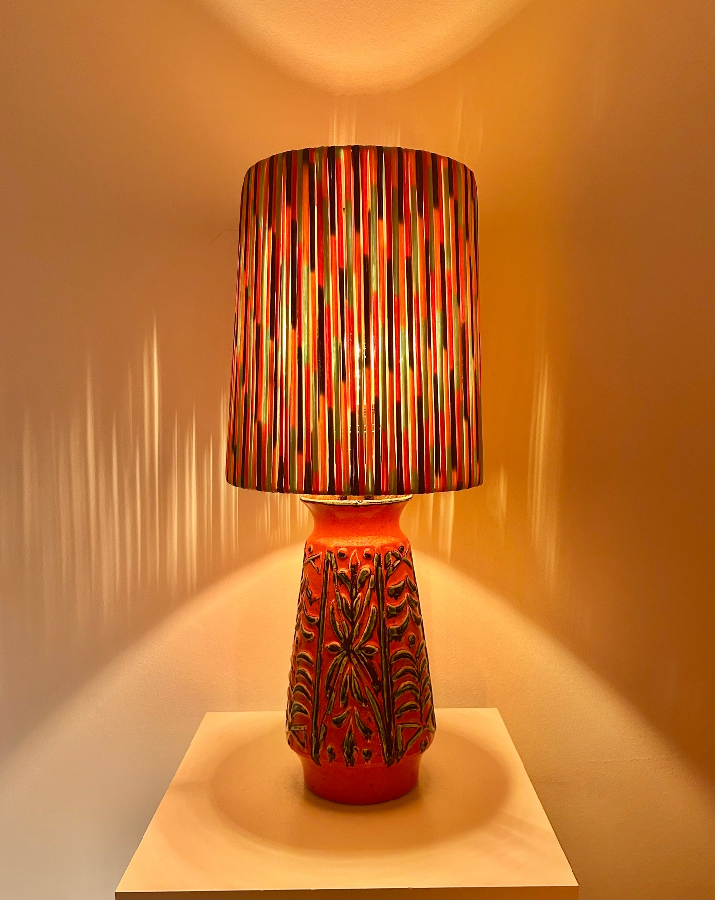 Rare Uebelacker vase lamp