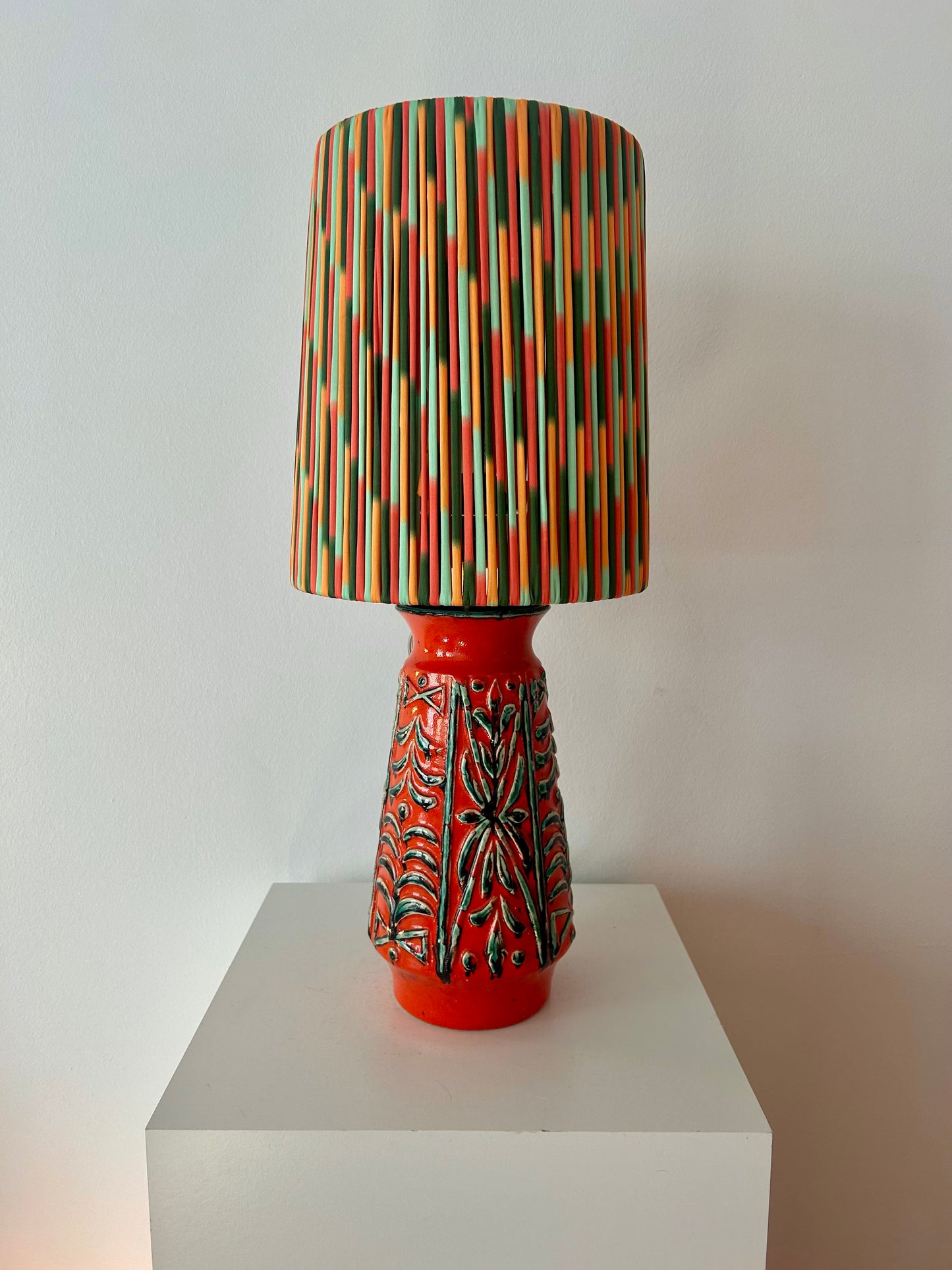 Rare Uebelacker vase lamp