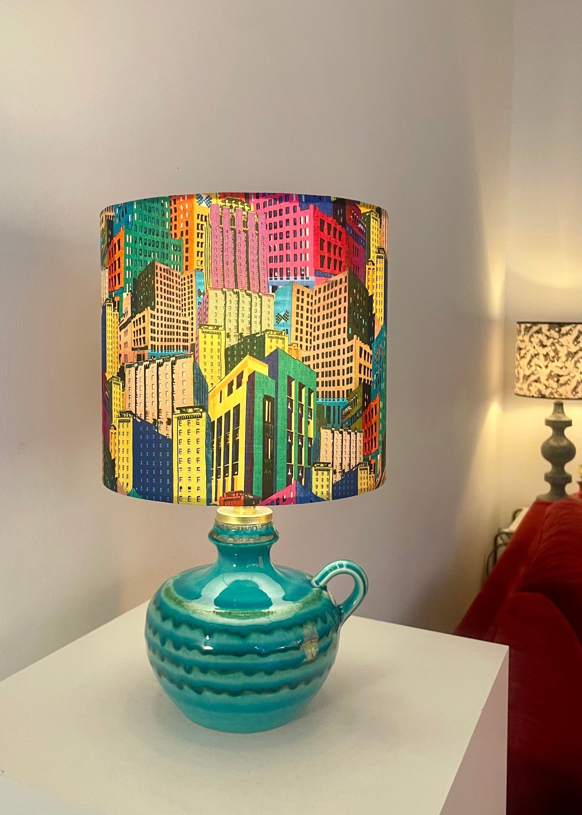 Vintage Akku-Lampe - Upcycling aufs 60er Jahre Vase
