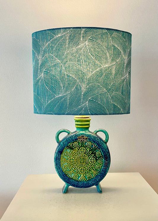 Kleine Tischlampe aus Bay Keramik Vase  -Design Bodo Mans - West German Pottery