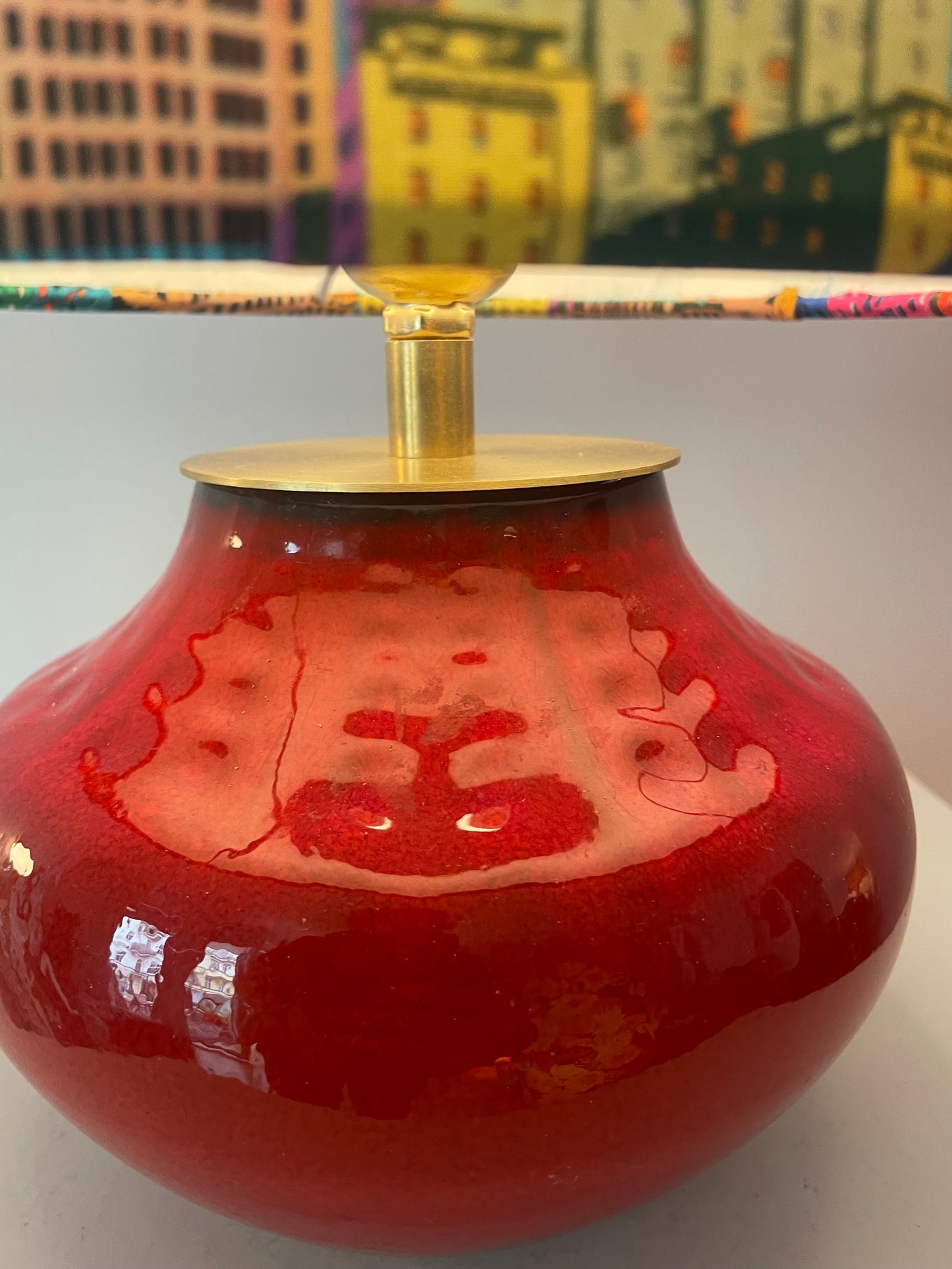 Kabellose Vasenlampe - Bückeburg Keramik - Kugellampe | 36 cm