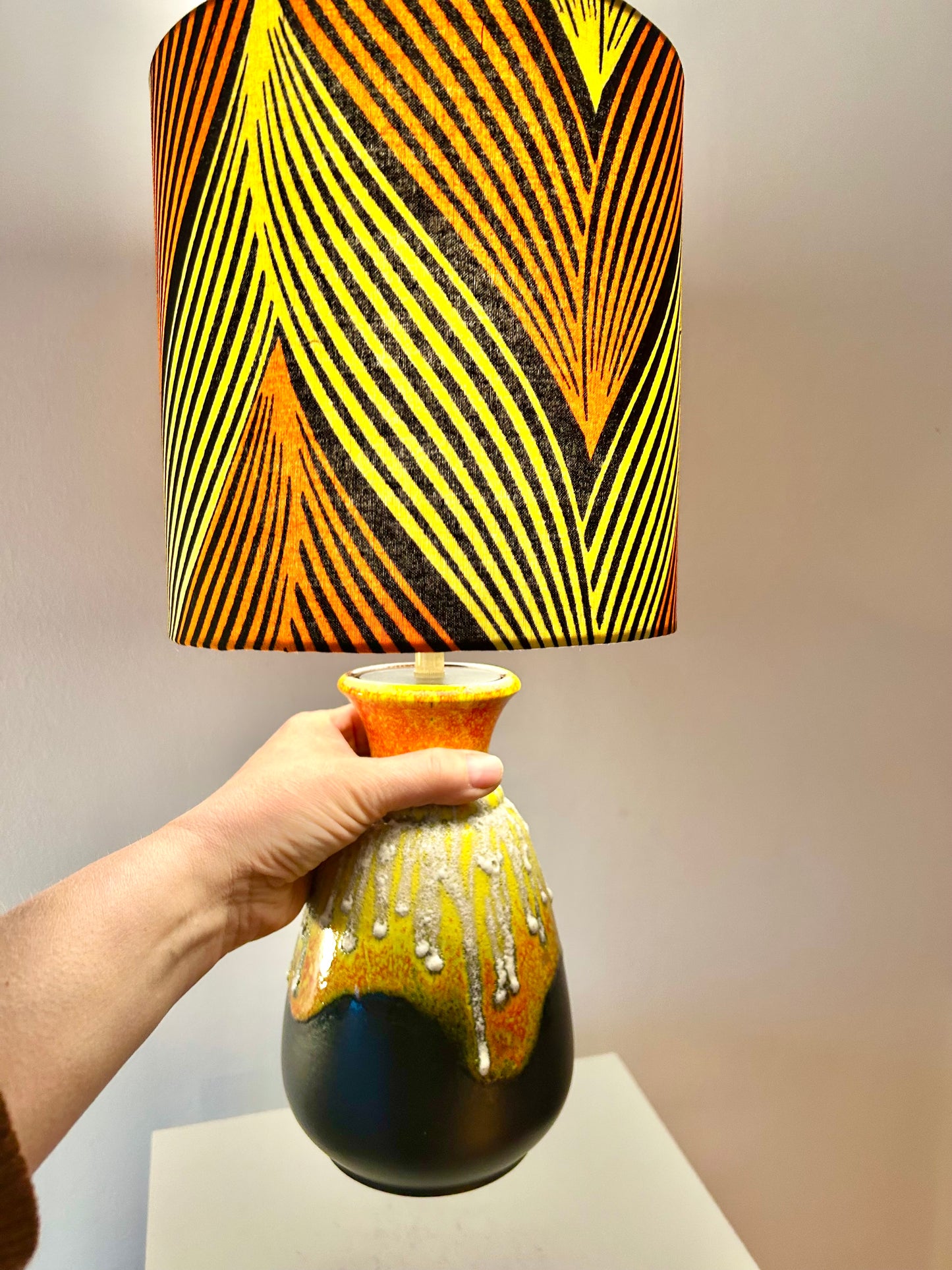 Fat Lava Bay Ceramic Lamp - Cordless LED Light