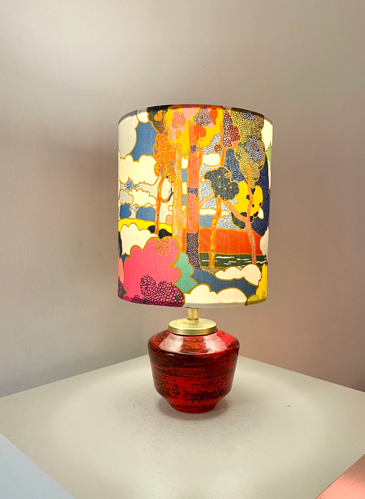 The Archive Collection: Kleine Akku-Lampe mit Liberty-Stoff „Prospect Road“