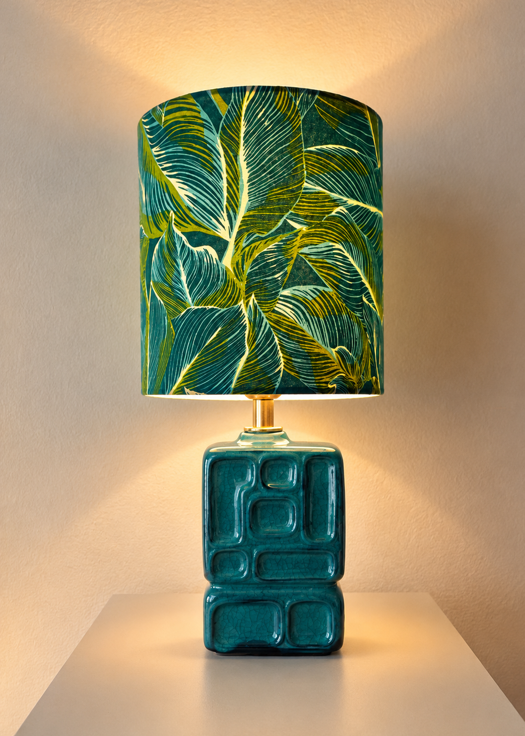 Lampe aus seltener DDR Design-Vase VEB Strehla