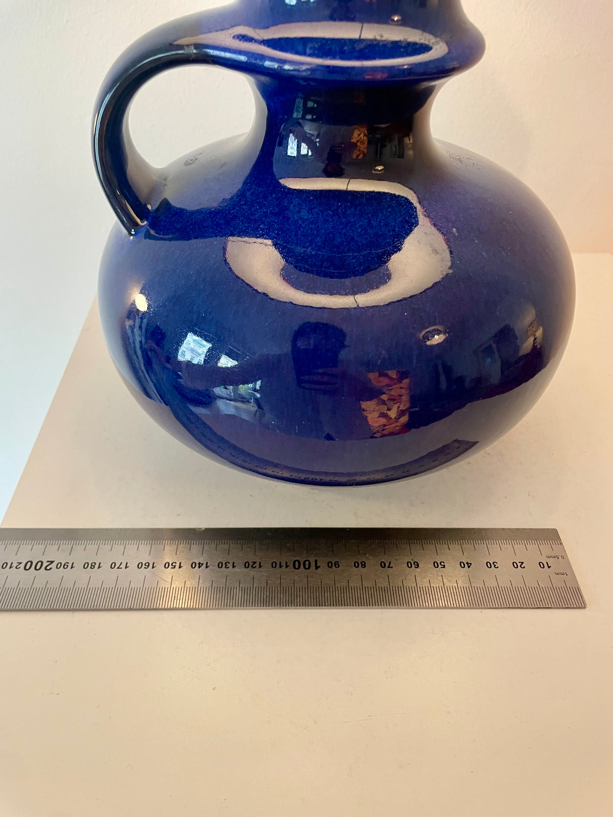 Tischlampe aus Mid Century Vase von Cari Zalloni für Steuler - Liberty London Stoff