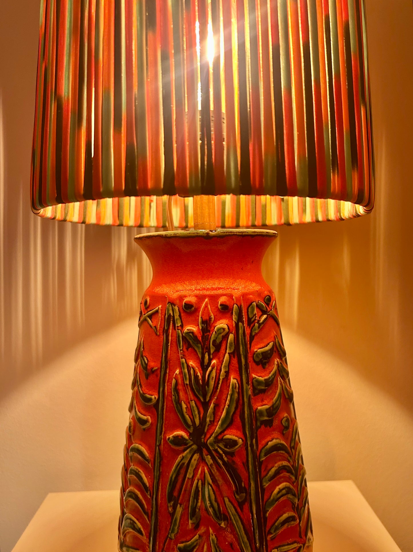Rare Uebelacker vase lamp