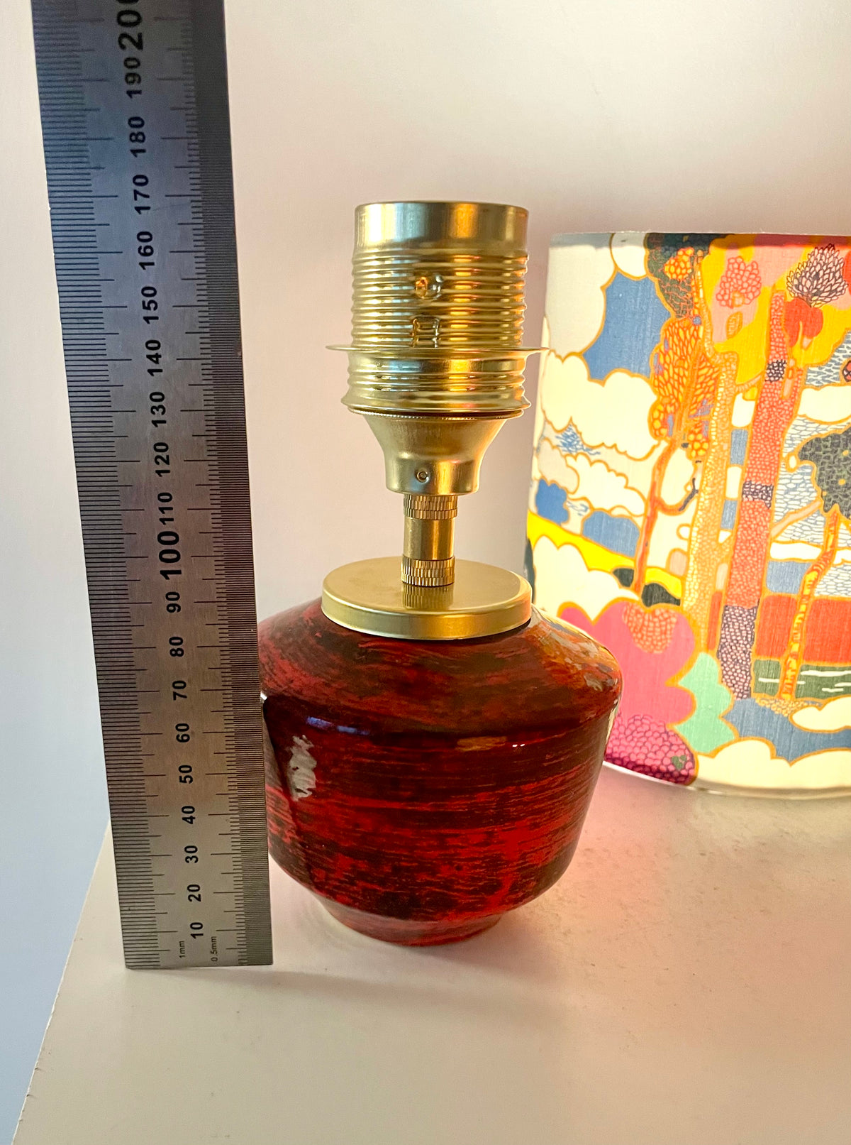 The Archive Collection: Kleine Akku-Lampe mit Liberty-Stoff „Prospect Road“