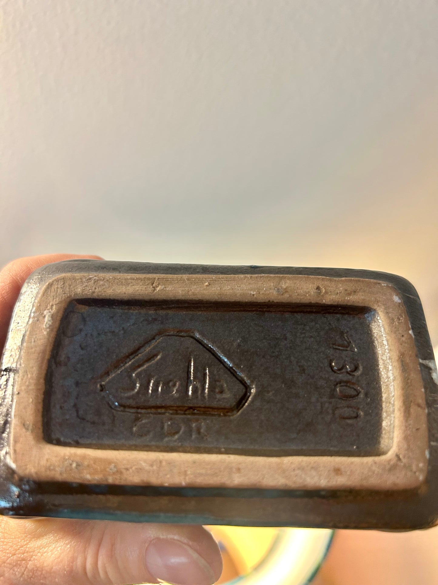 Lampe aus seltener DDR Design-Vase VEB Strehla
