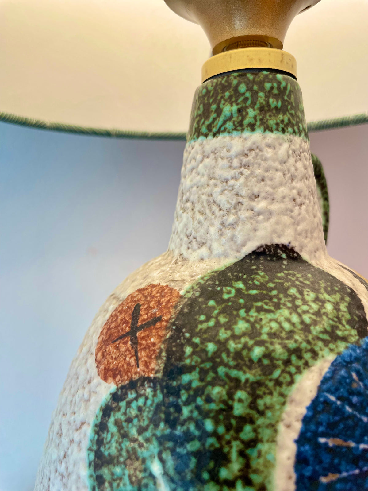 Seltene Vase von Ruscha - Design Kurt Tschörner - zu Tischlampe upgecykelt