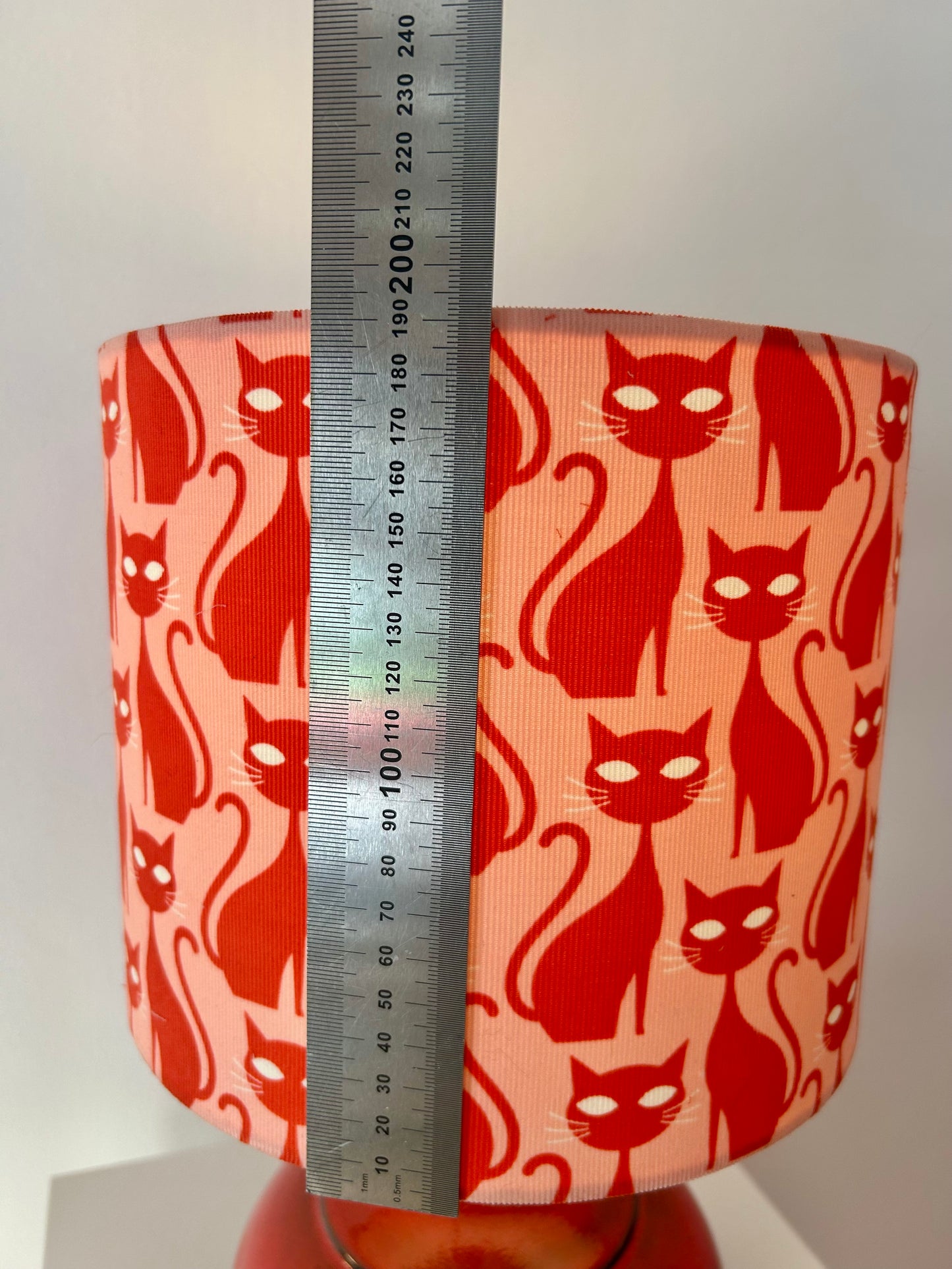 70s MCM Accent Lamp Made from Jasba Vase
