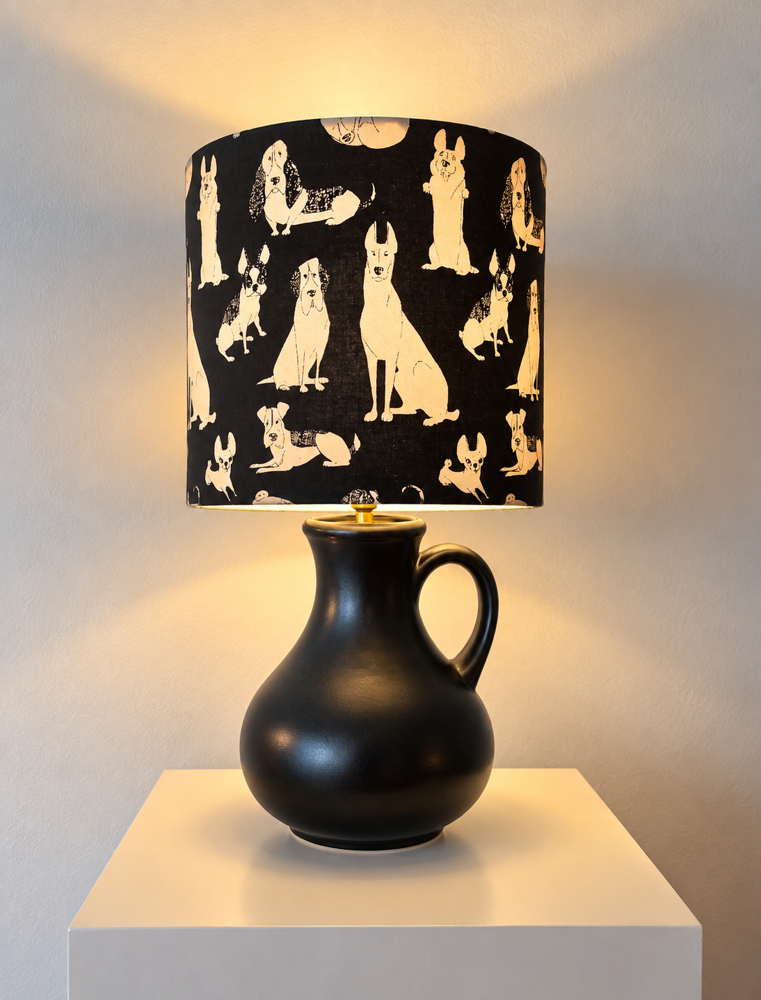 Upgecykelte Tischlampe Original Dümler & Breiden Vase - 60er Jahre