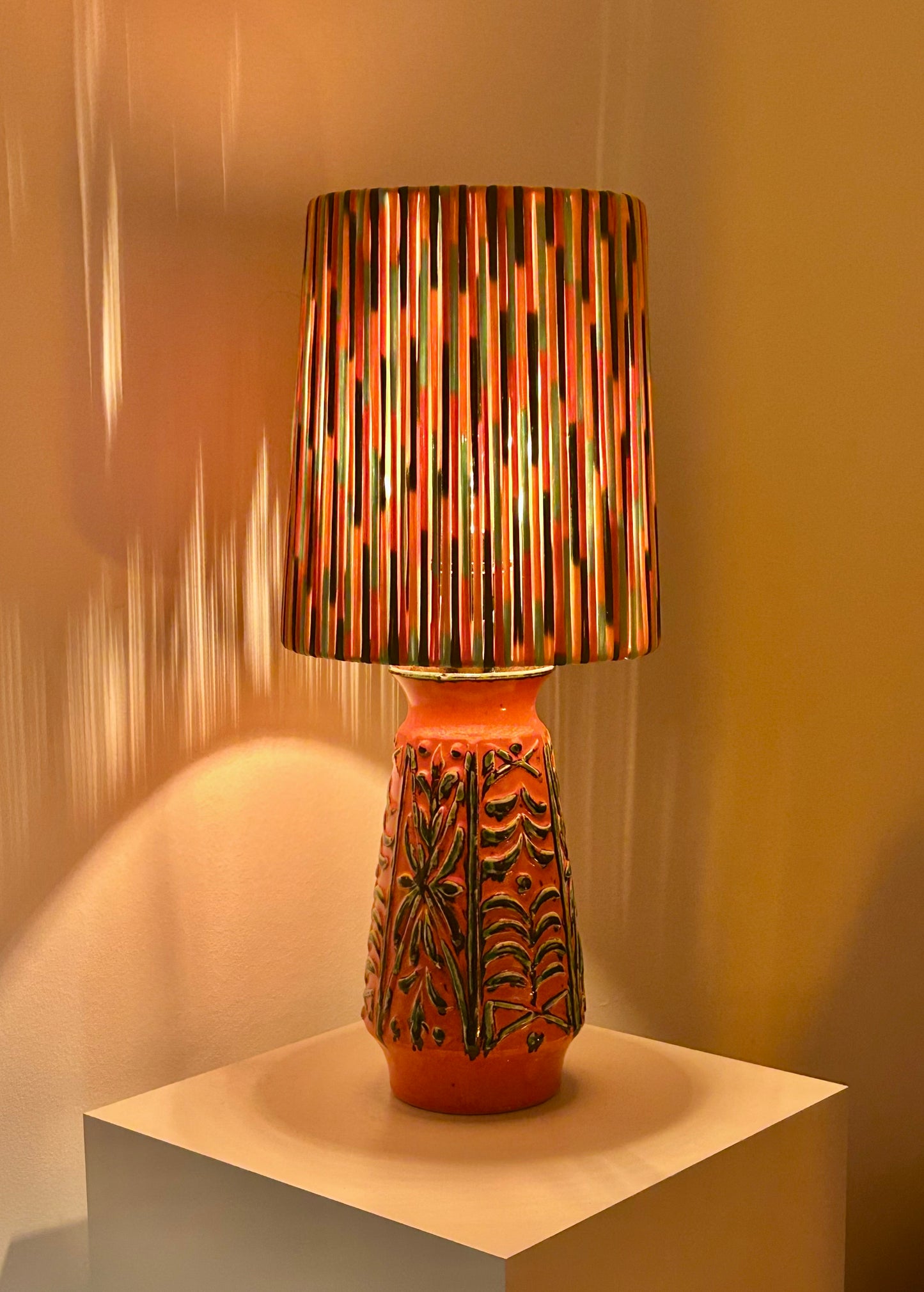 Rare Uebelacker vase lamp