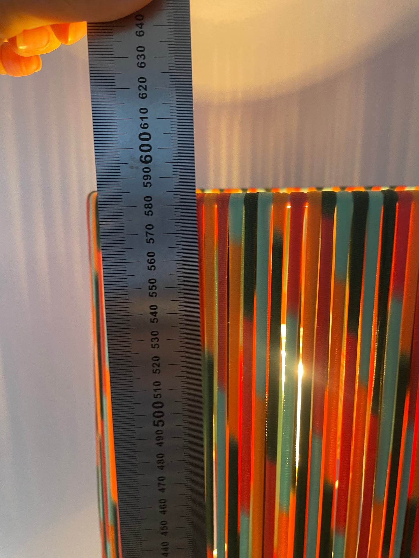 Fat Lava 70er Jahre Tischlampe von S.P. Gerz - mit Pop Weave Schirm