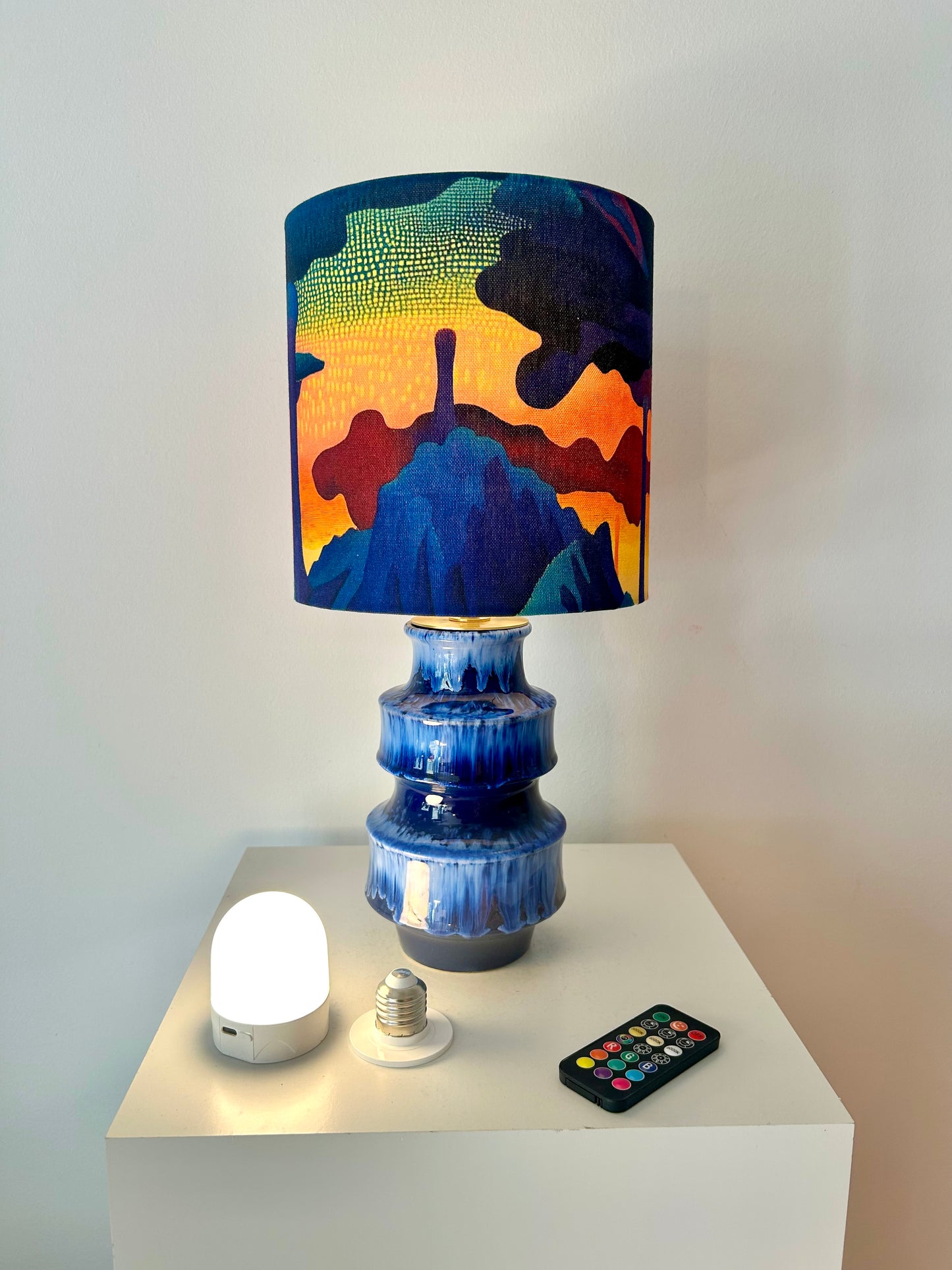 Space Age Vasenlampe aus Scheurich Vase