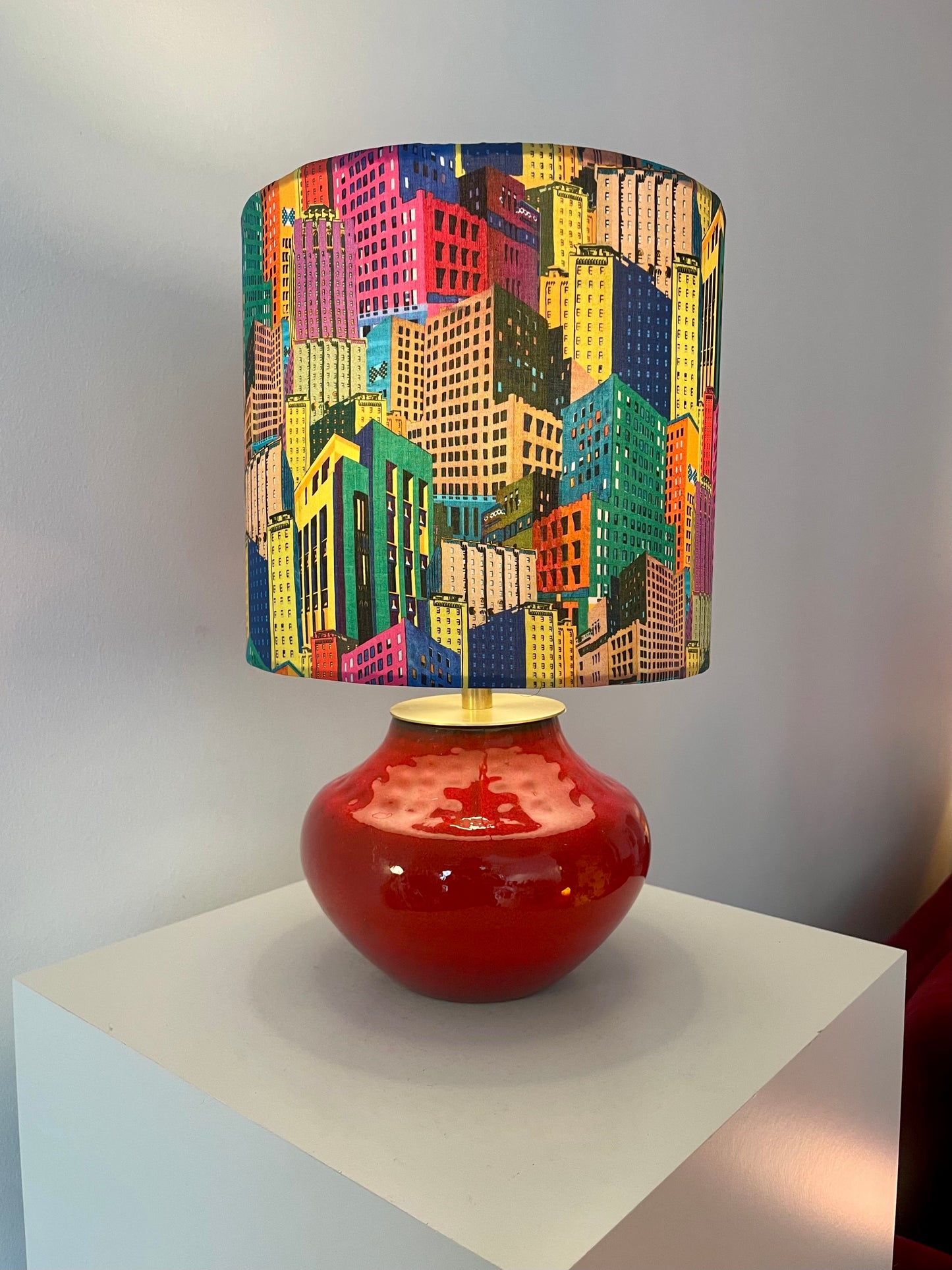 Kabellose Vasenlampe - Bückeburg Keramik - Kugellampe | 36 cm