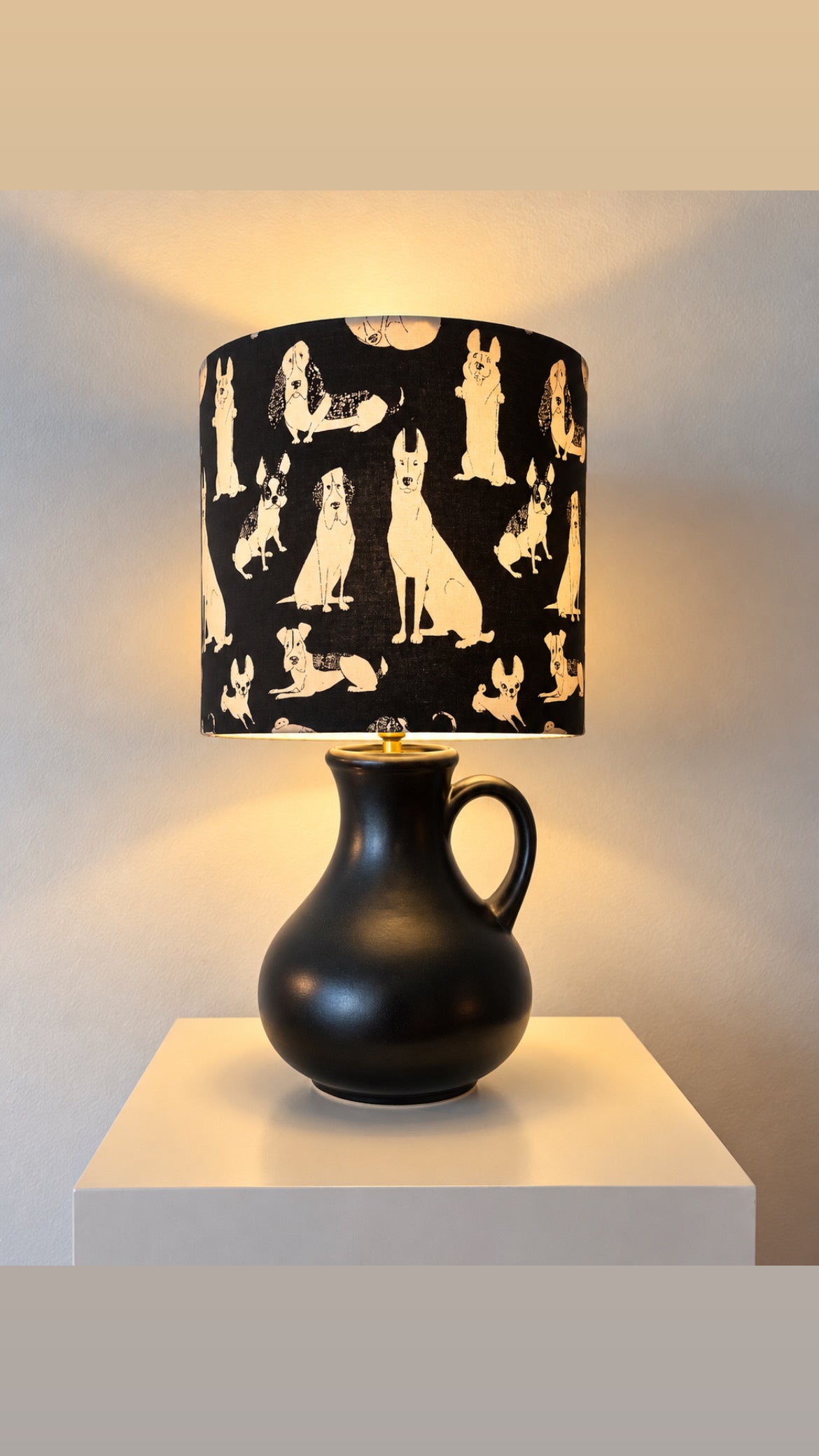Upgecykelte Tischlampe Original Dümler & Breiden Vase - 60er Jahre
