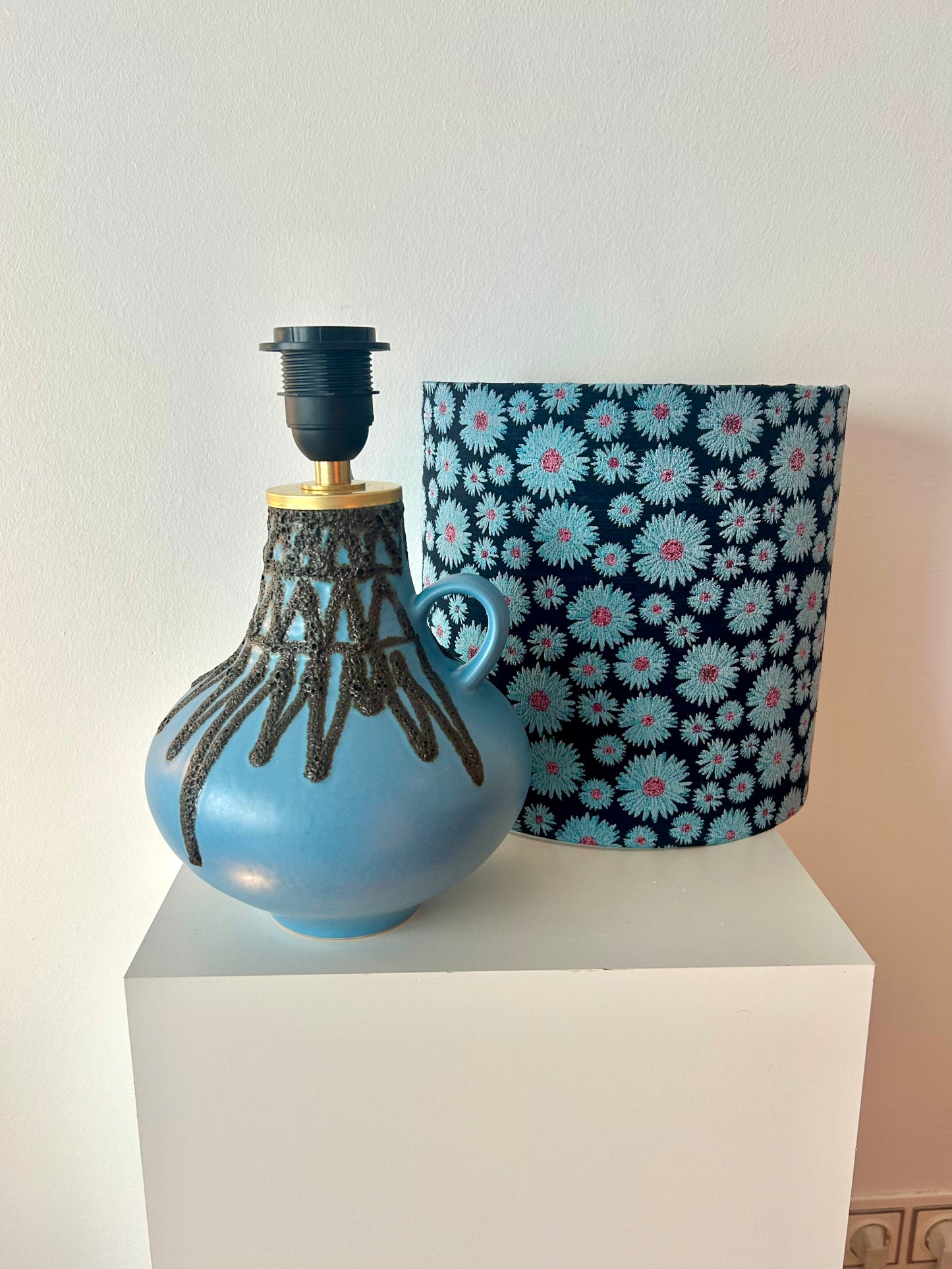 Rare Fohr Vase Lamp - West German Pottery