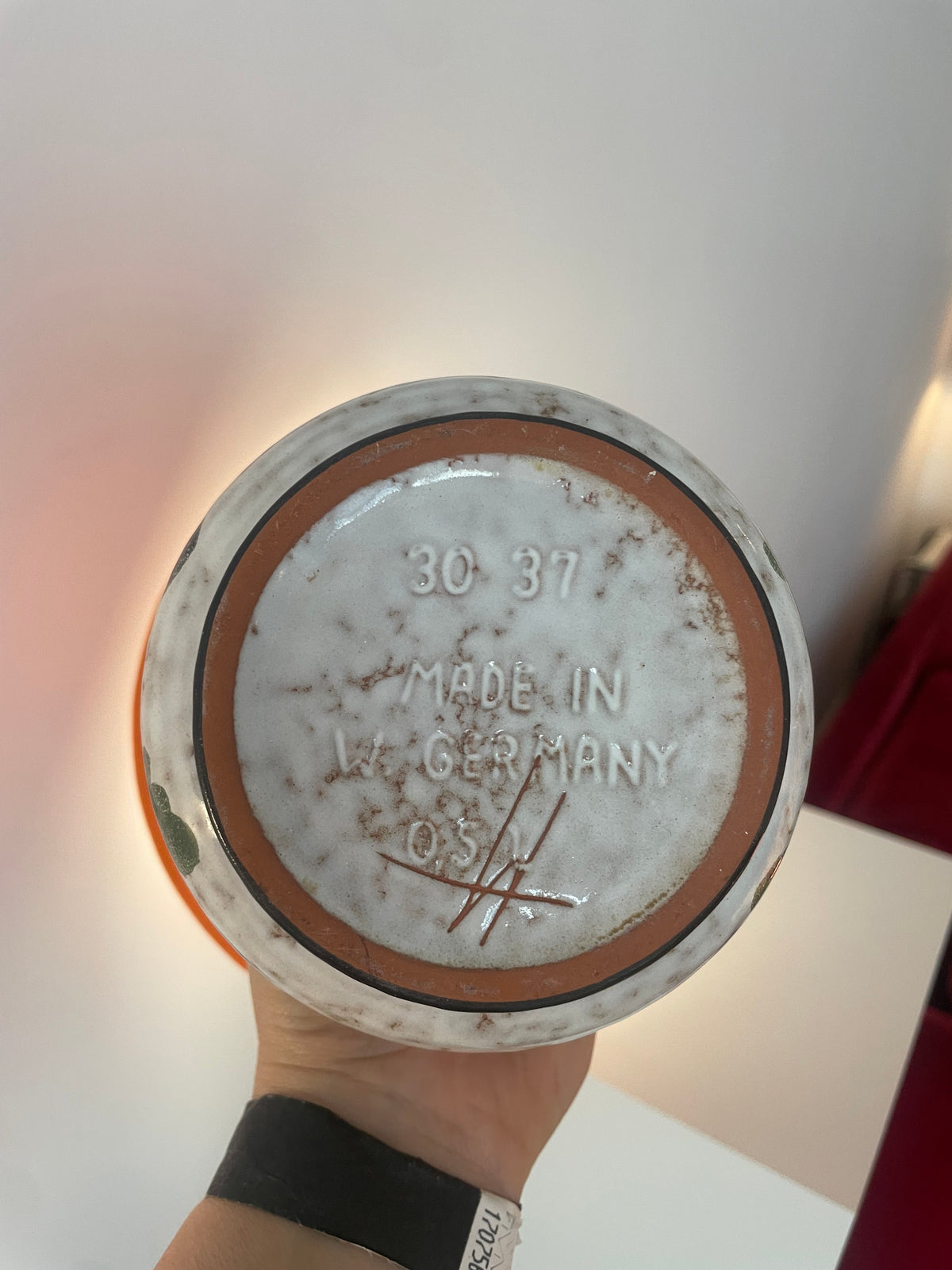 West German Pottery Rarität als individuelle Akku-Lampe